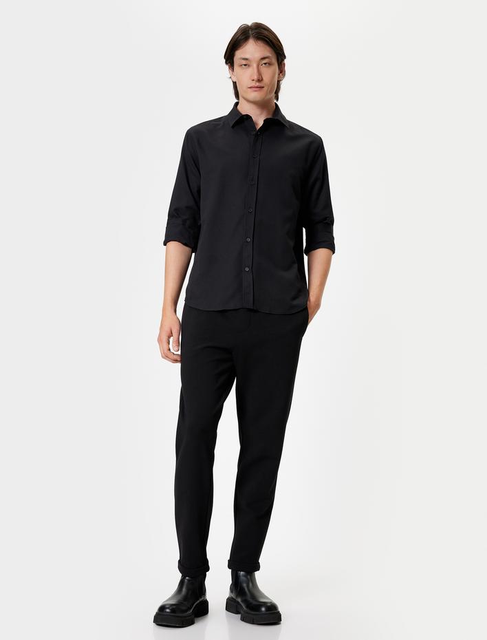  Oxford Gömlek Uzun Kollu Pamuk Karışımlı Regular Fit