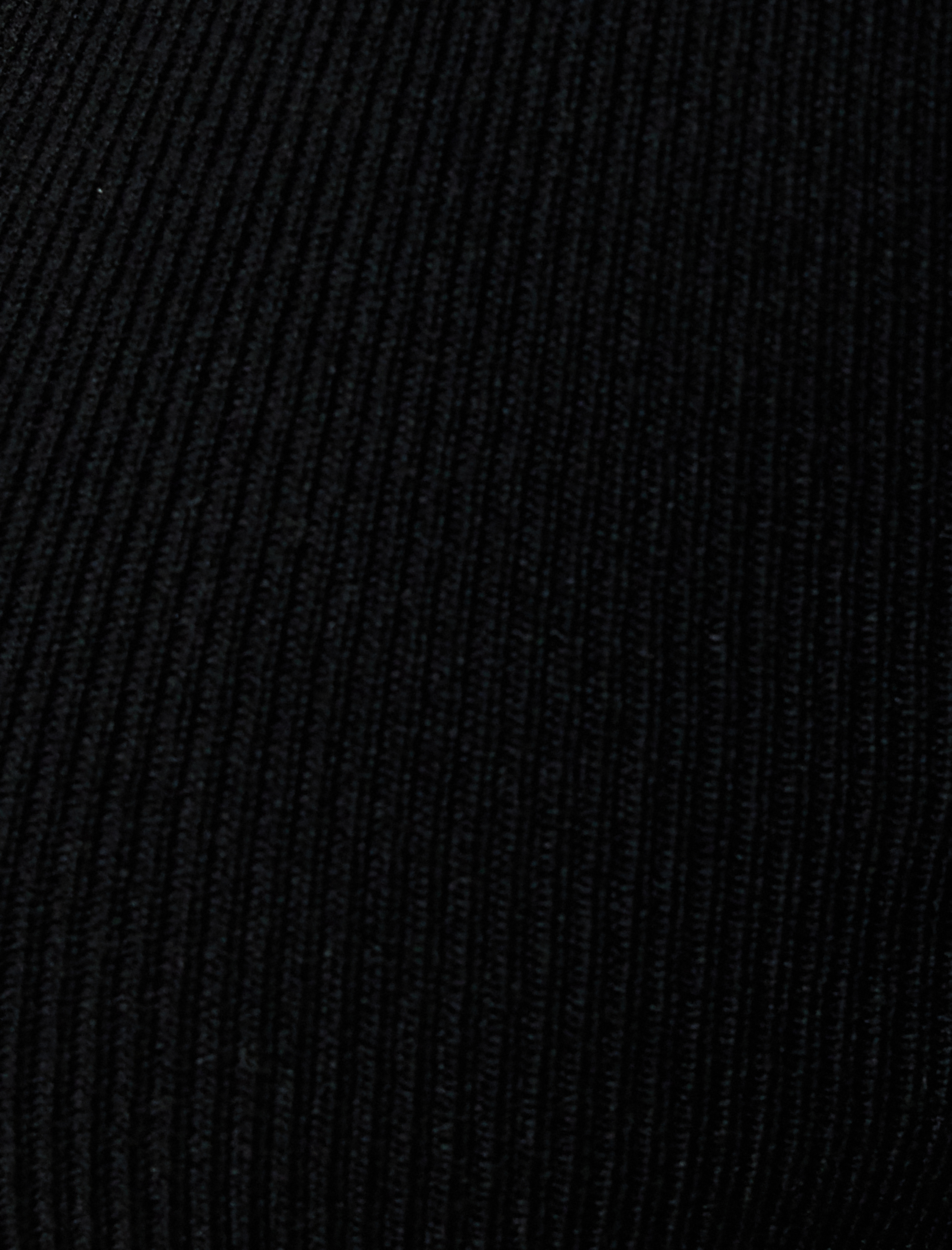   Kısa Kollu Triko Kazak Dik Yaka Fitilli