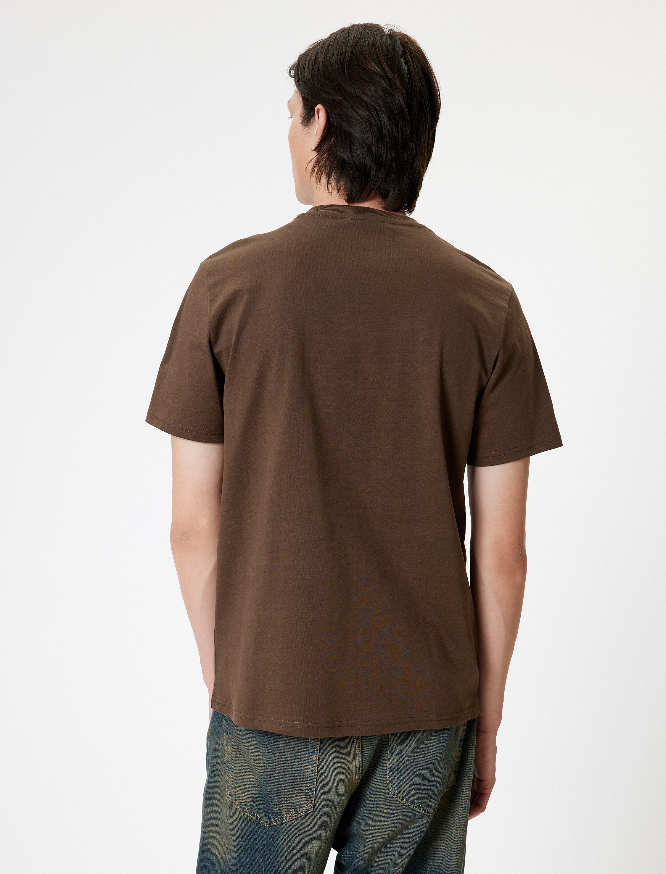   Basic Tişört Kısa Kollu Bisiklet Yaka Pamuklu