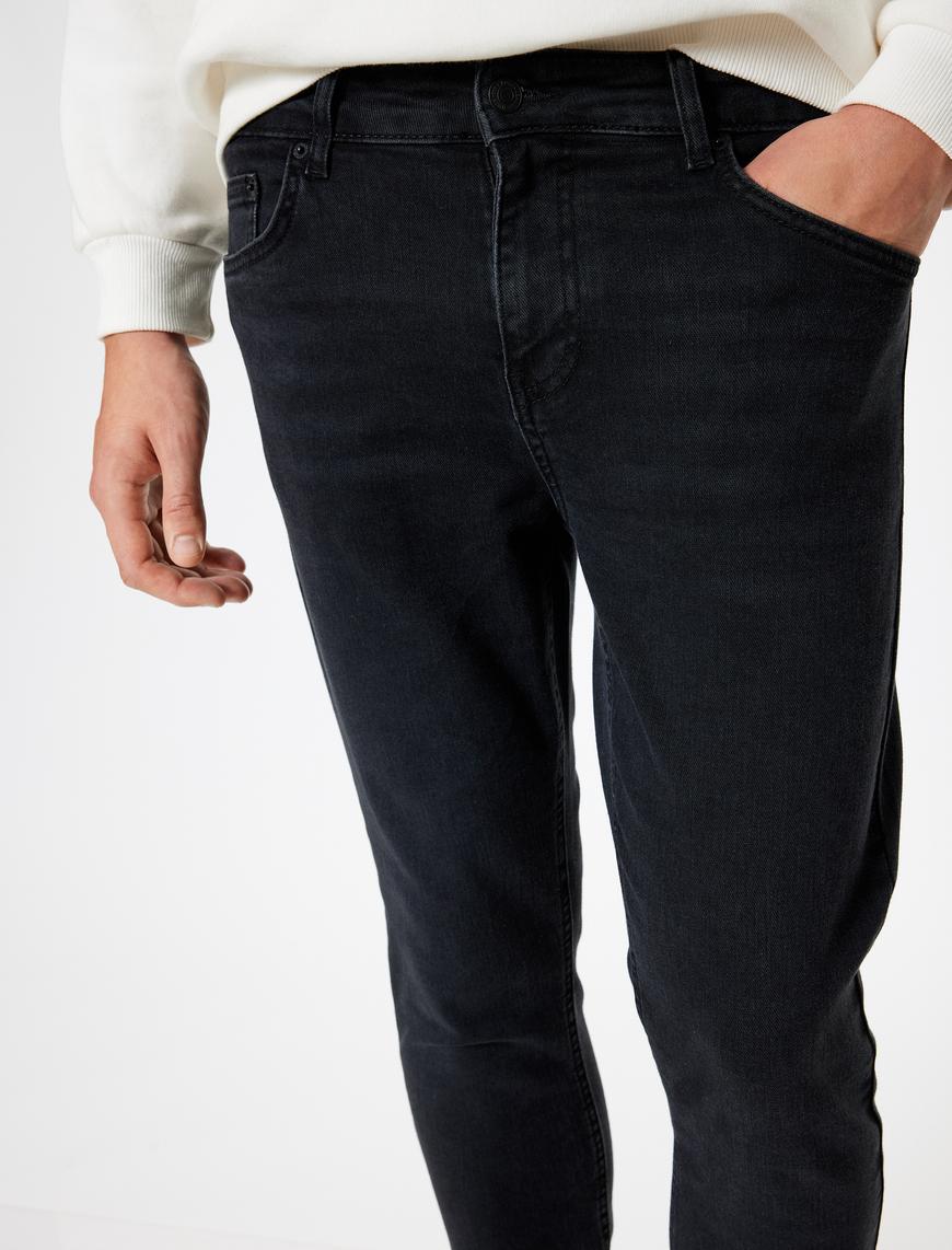   Standart Bel Skinny Fit Kot Pantolon - Michael Jean