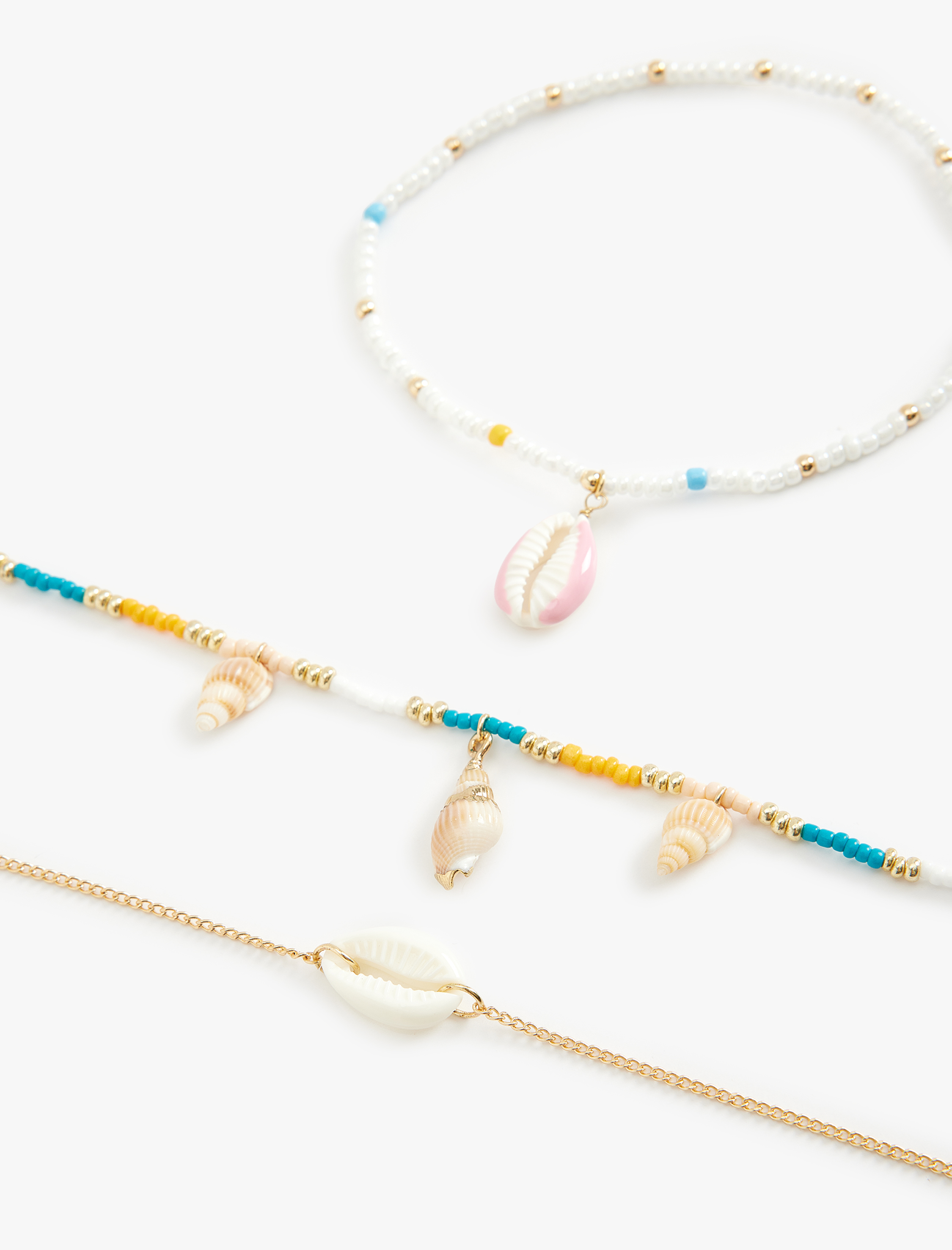  Kadın 3'lü Bileklik Seti Boncuklu