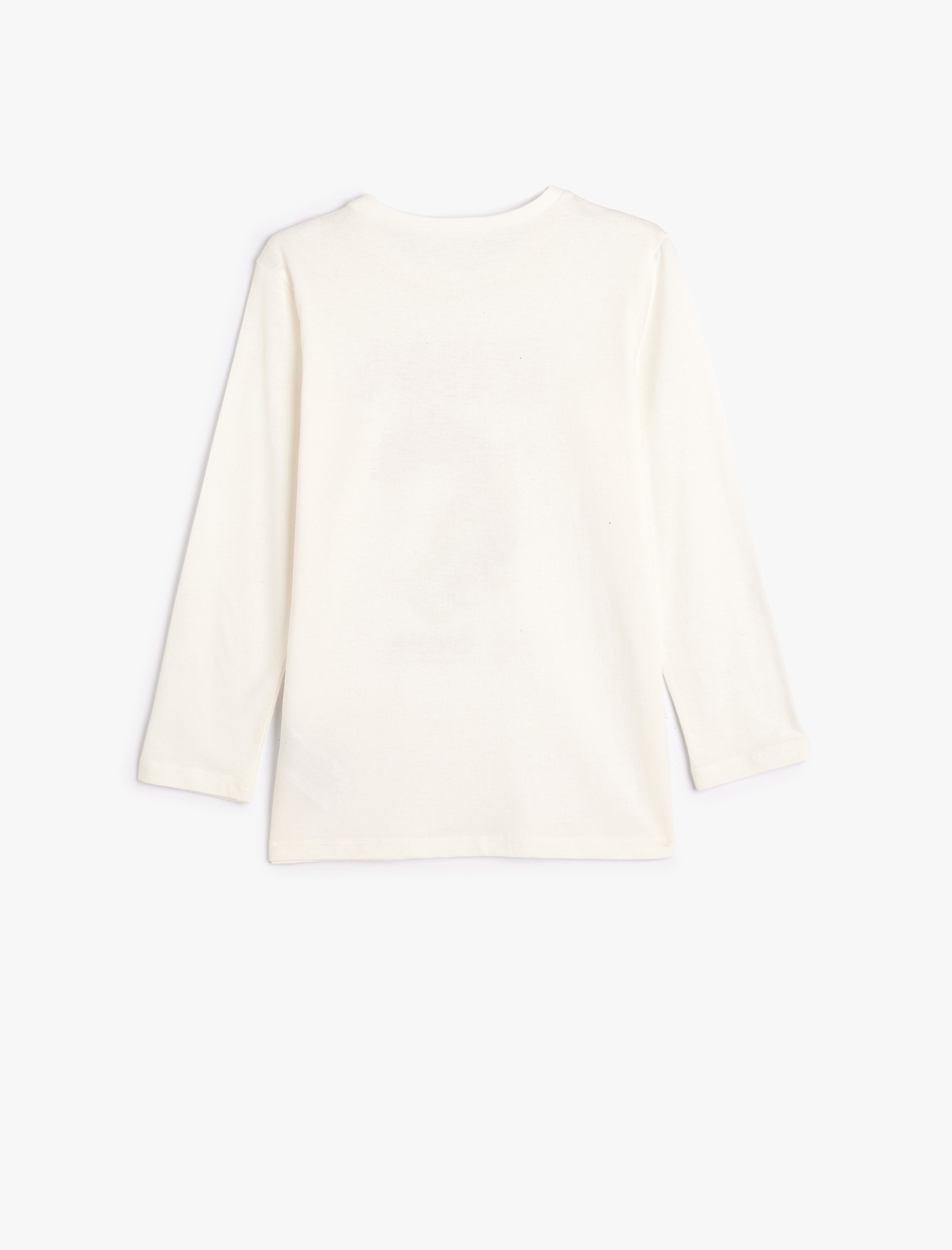 Kız Çocuk Unicorn Baskılı Uzun Kollu Pamuklu Tişört