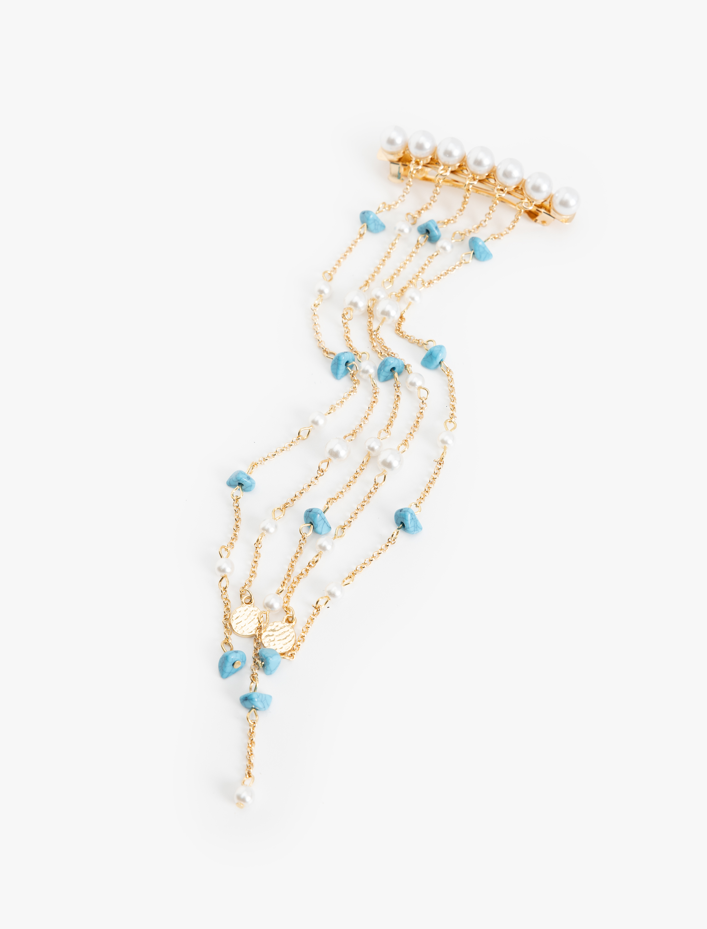  Kadın Saç Tokası İnci Boncuk Detaylı - Koton X Sibil Çetinkaya