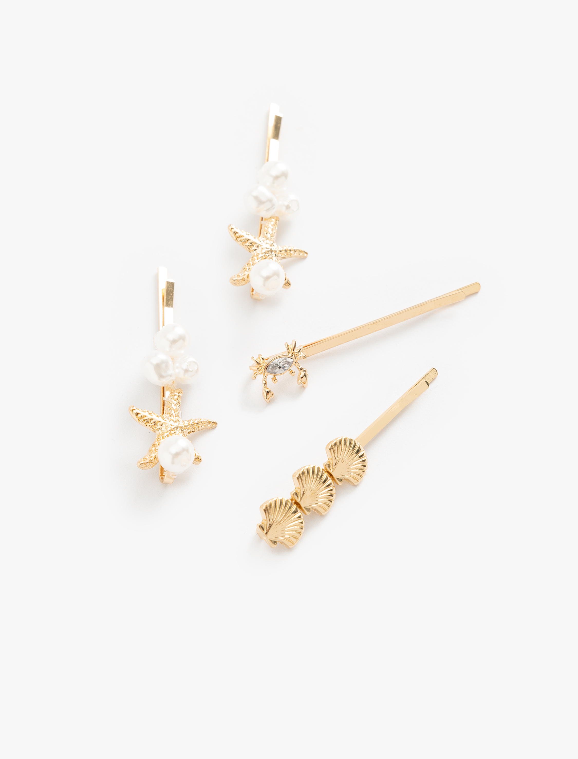  Kadın Saç Tokası Deniz Kabuğu Detaylı - Koton X Sibil Çetinkaya