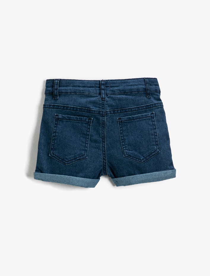 Kız Çocuk Basic Kot Şort Pamuklu