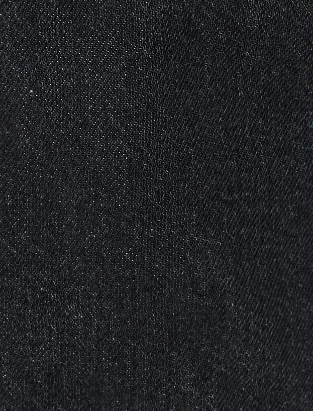 Kargo Kot Pantolon Geniş Paça Düğmeli Standart Bel Pamuklu - Bianca Jeans_5