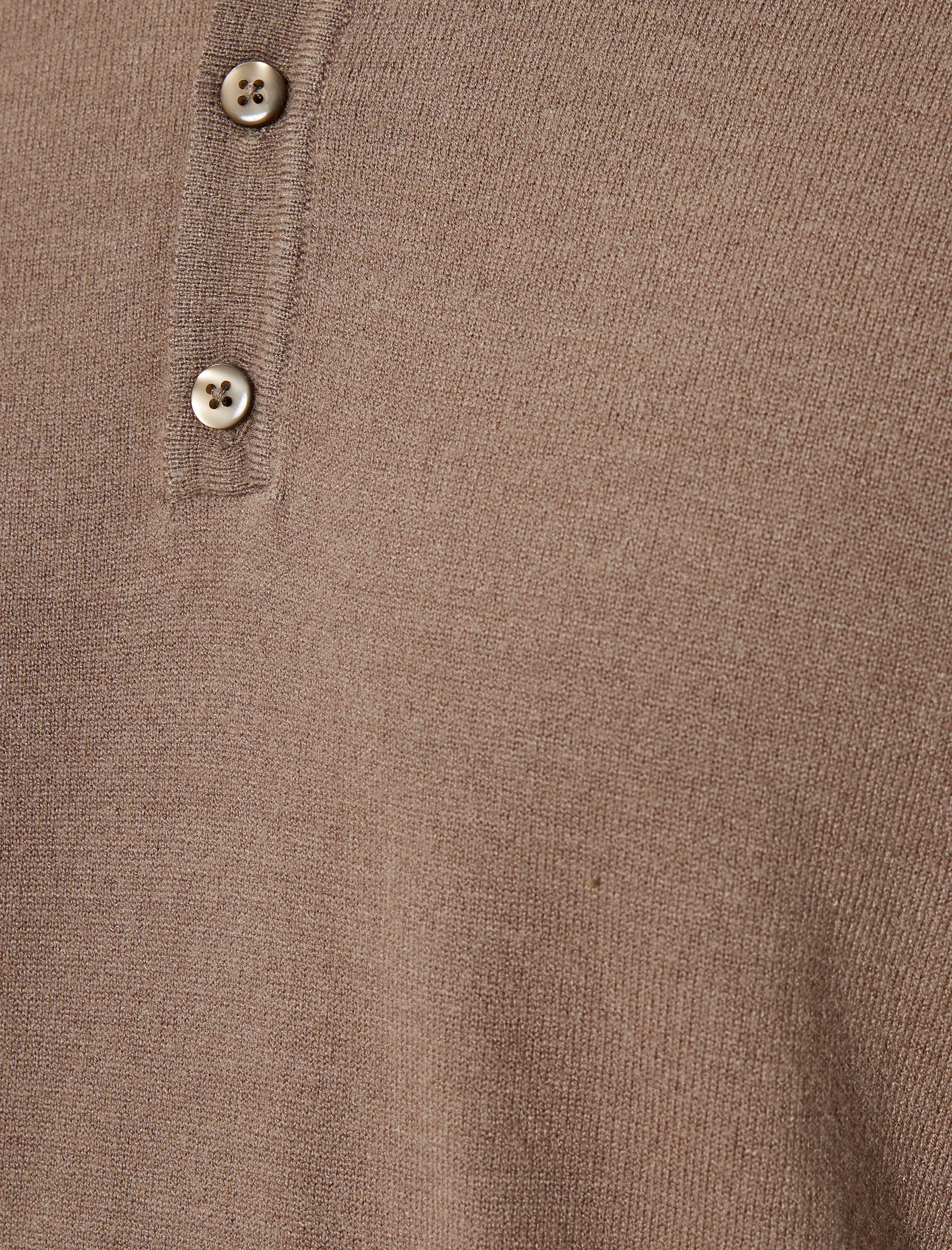   Polo Yaka Kazak Triko Basic Uzun Kollu Düğmeli