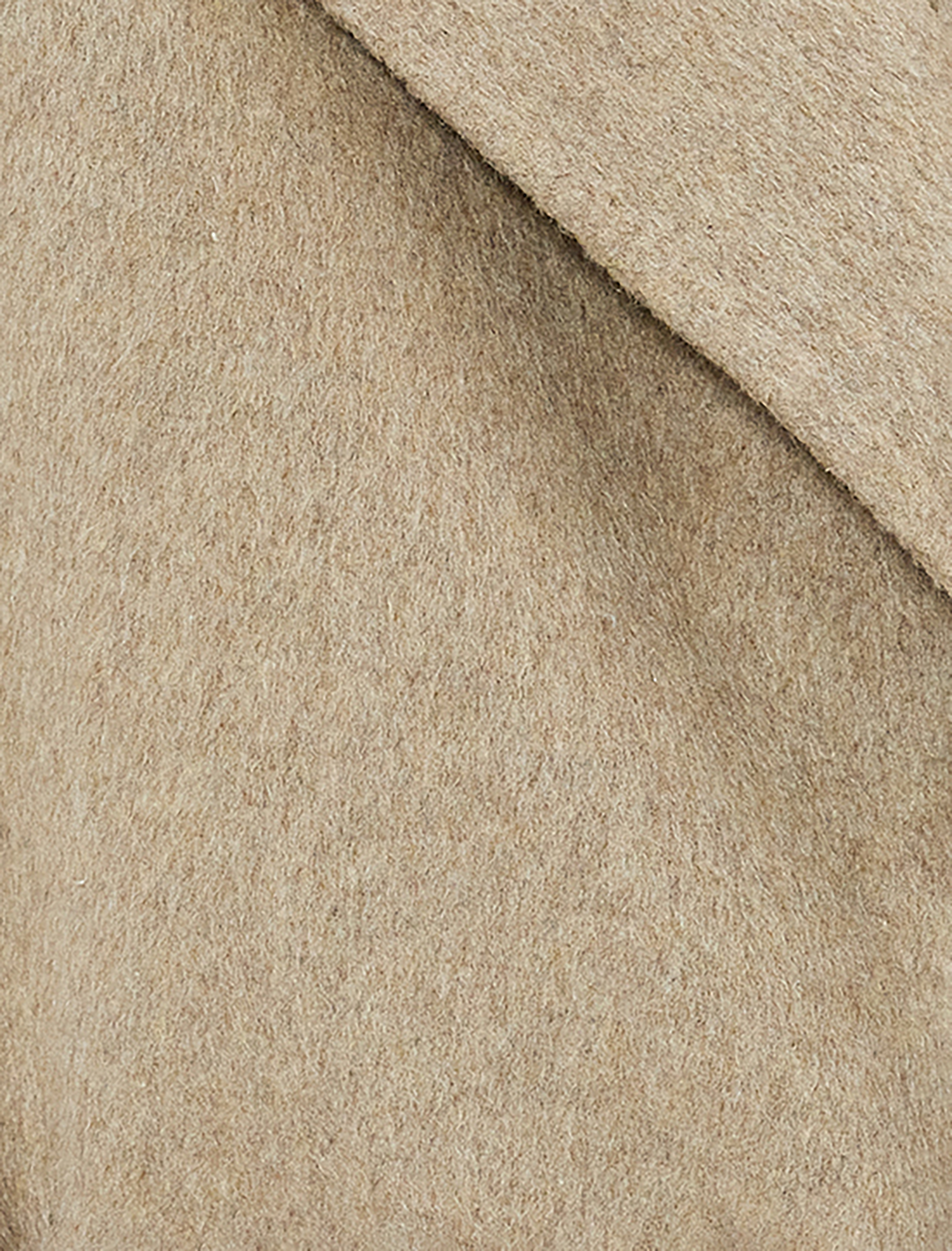 Uzun Kaşe Kaban Kemerli Cepli