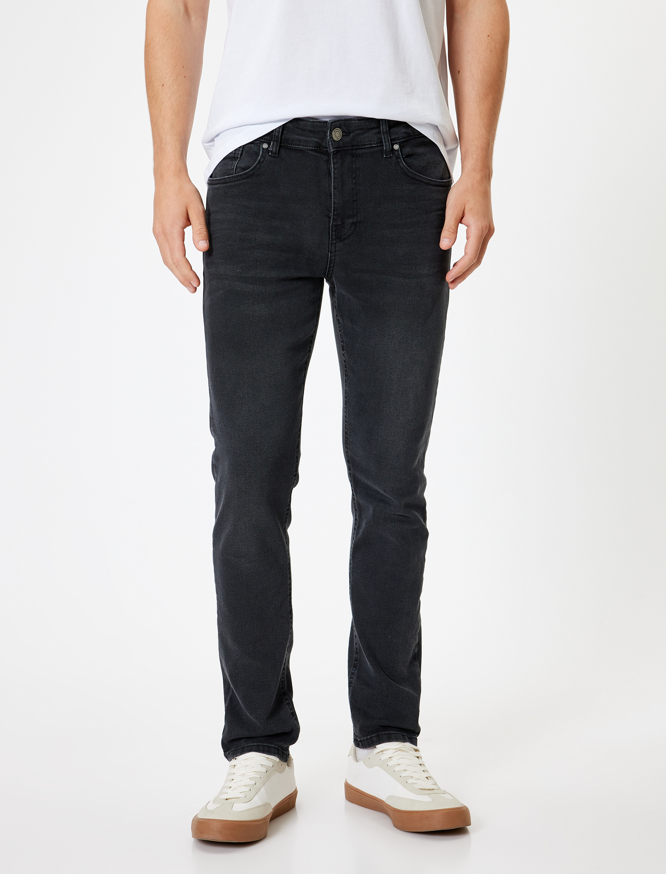  Standart Bel Slim Fit Pamuklu Kot Pantolon - Brad Jean