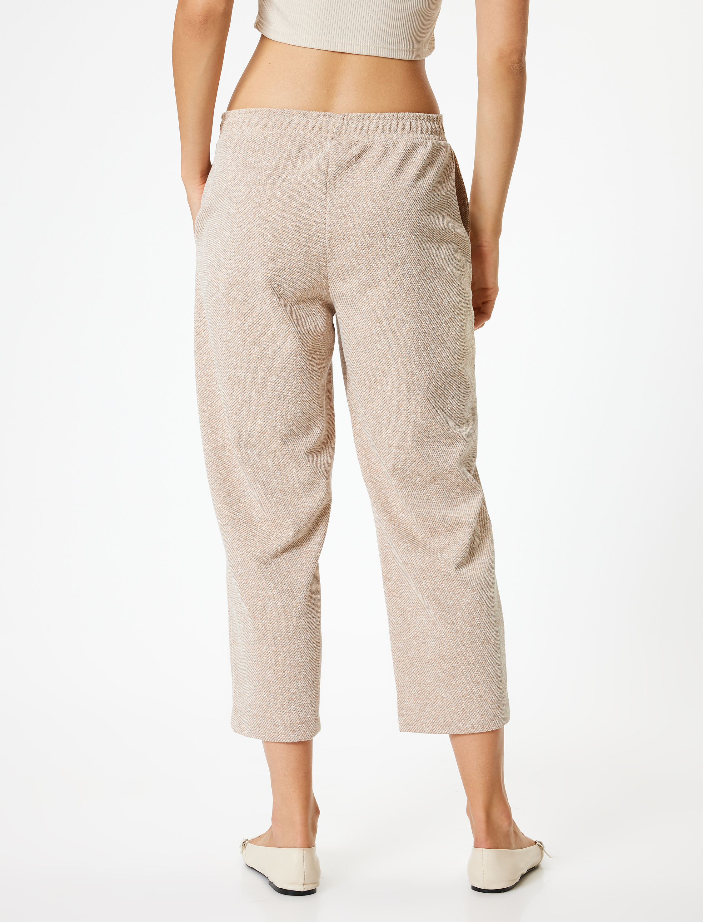   Cepli Kısa Paça Nervürlü Havuç Kesim Pantolon