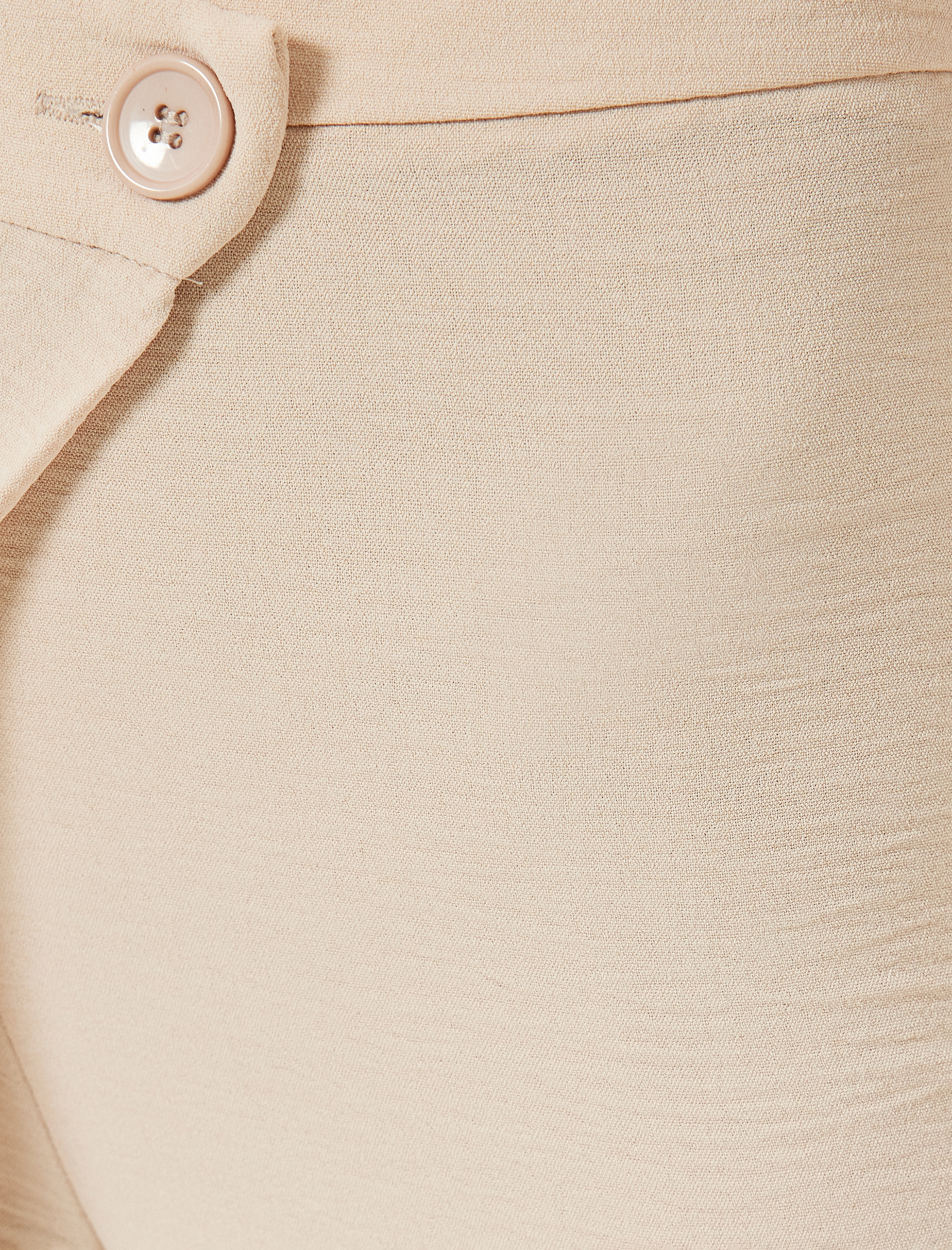   Kruvaze Detaylı Bol Paça Pantolon Aerobin Kumaş