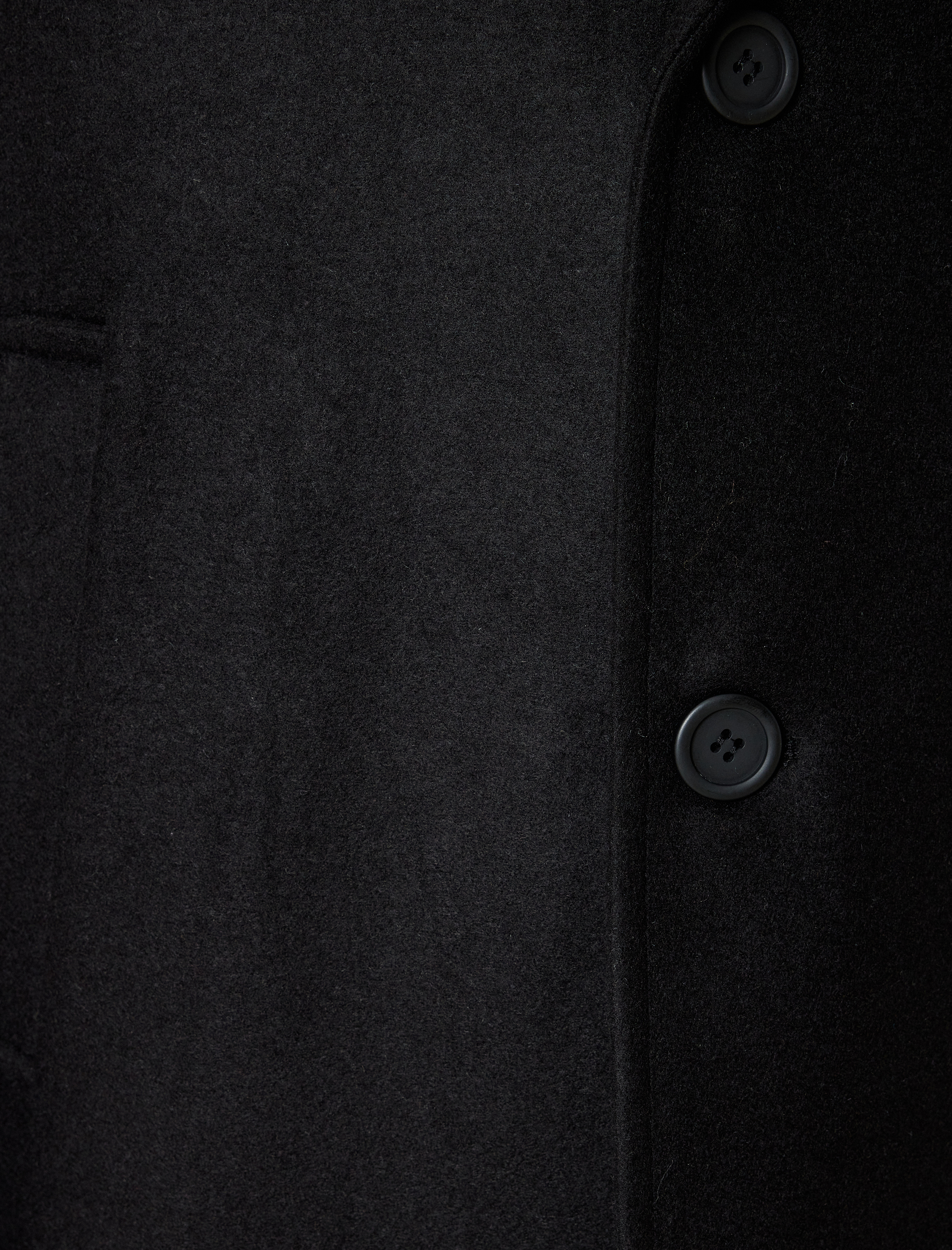   Slim Fit Kaşe Kaban Cep Detaylı