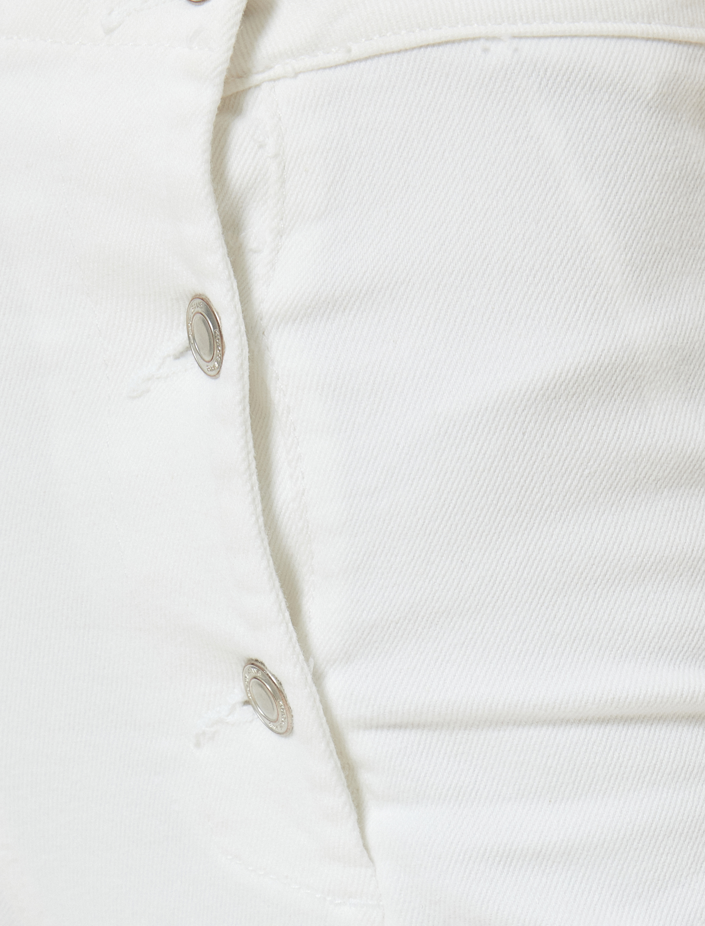   Geniş Kısa Paça Kot Pantolon Standart Bel Düğmeli - Sandra Jeans