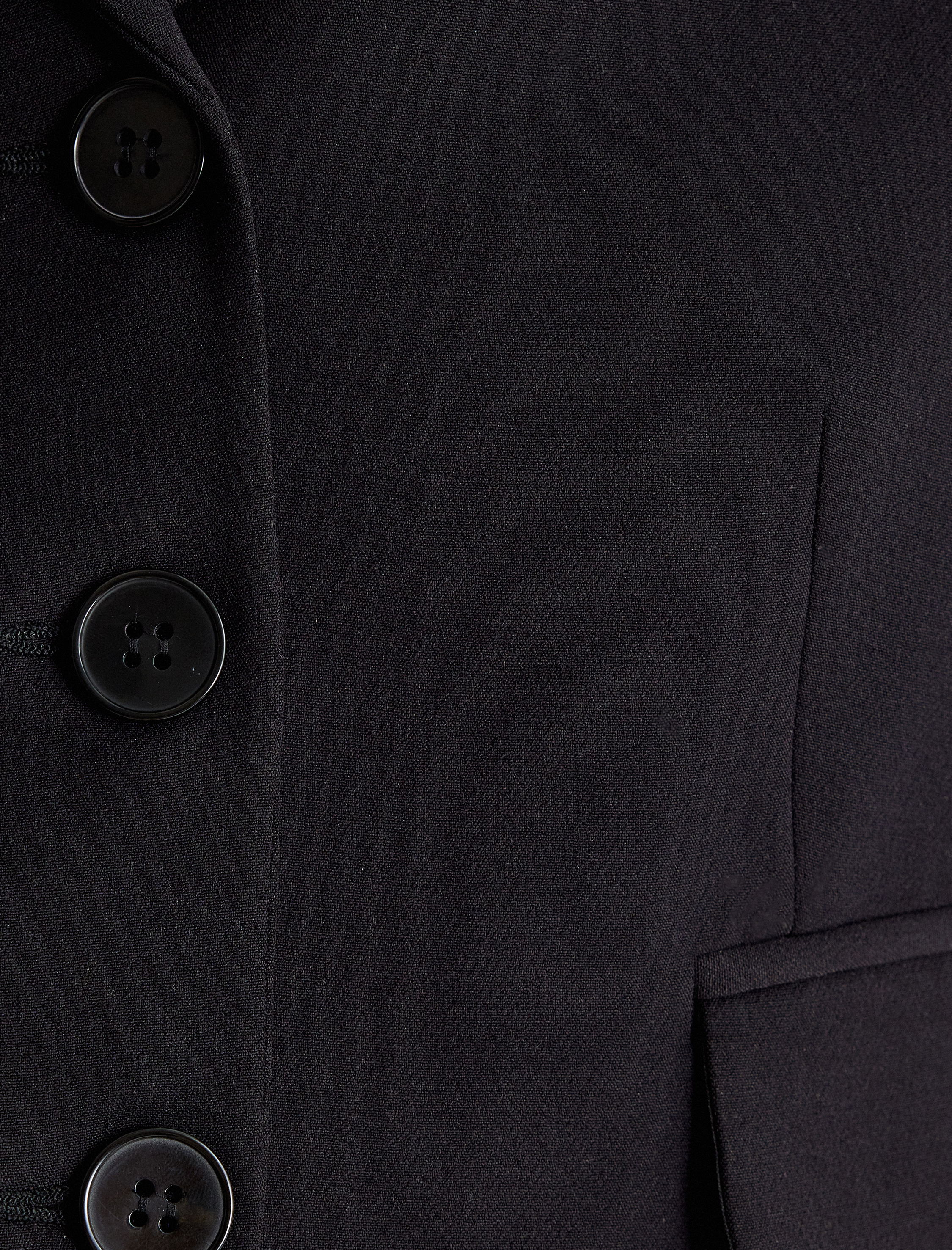   Crop Blazer Ceket Düğmeli Kapaklı Cep Detaylı Regular Fit