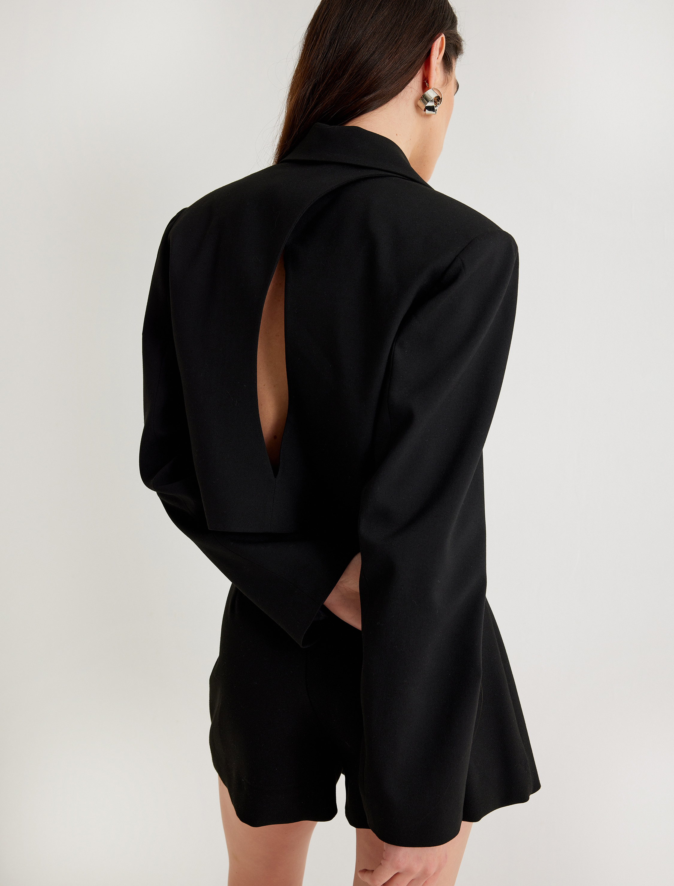 Kruvaze Crop Blazer Ceket