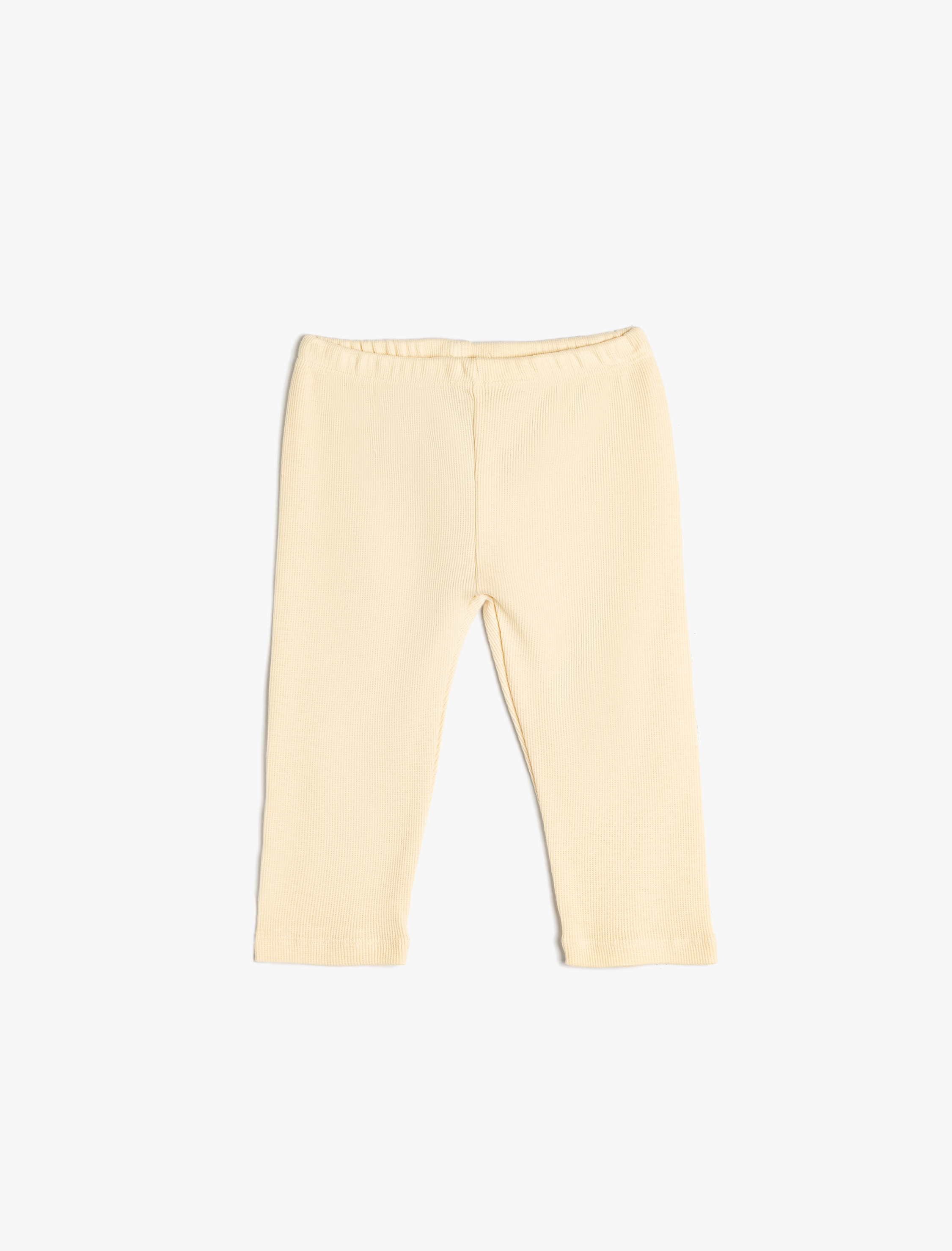  Kız Bebek Basic Ribanalı Tayt Beli Lastikli Pamuklu