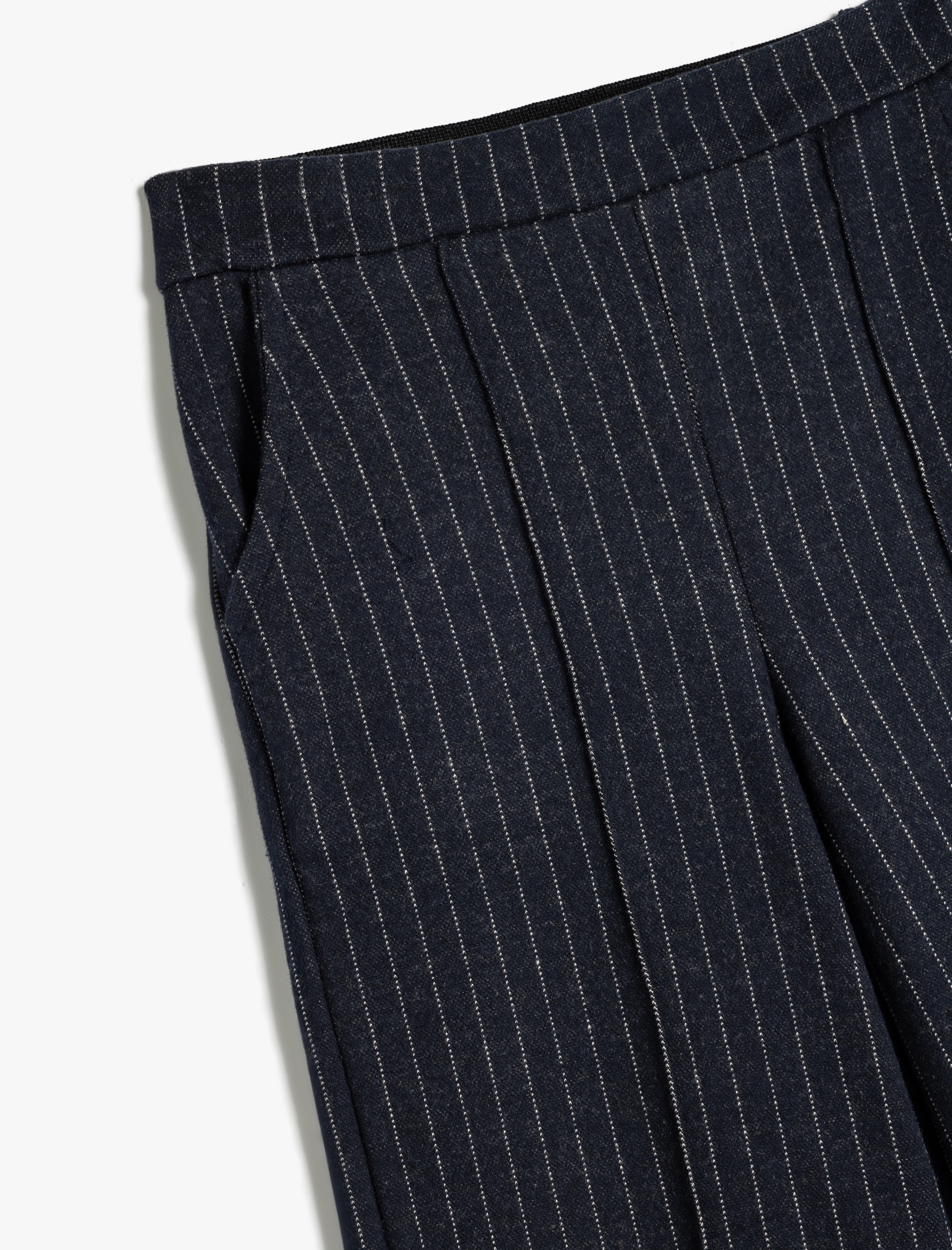  Kız Çocuk Rahat Kesim Cep Detaylı Çizgili Pantolon