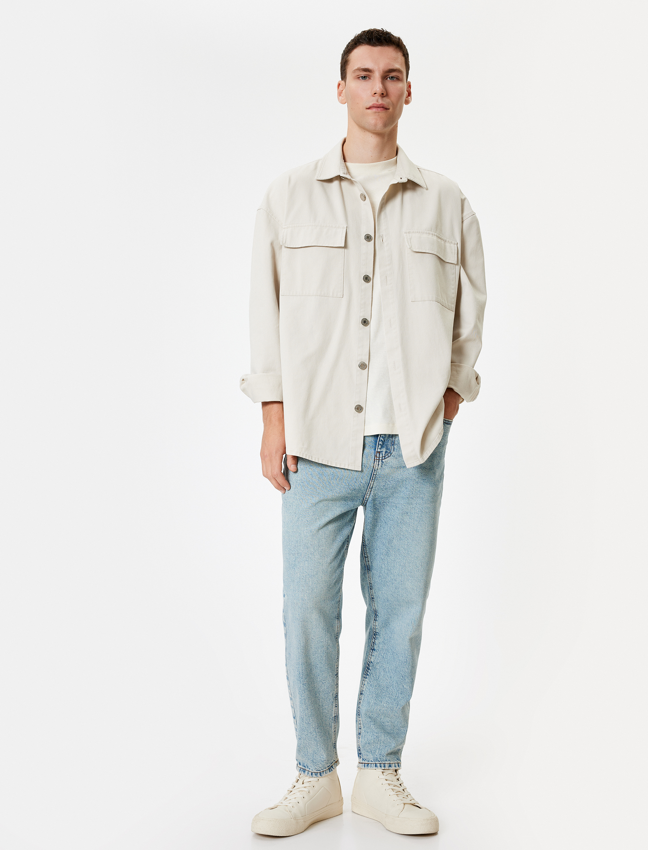   Standart Bel Loose Fit Kot Pantolon - Steve Jean