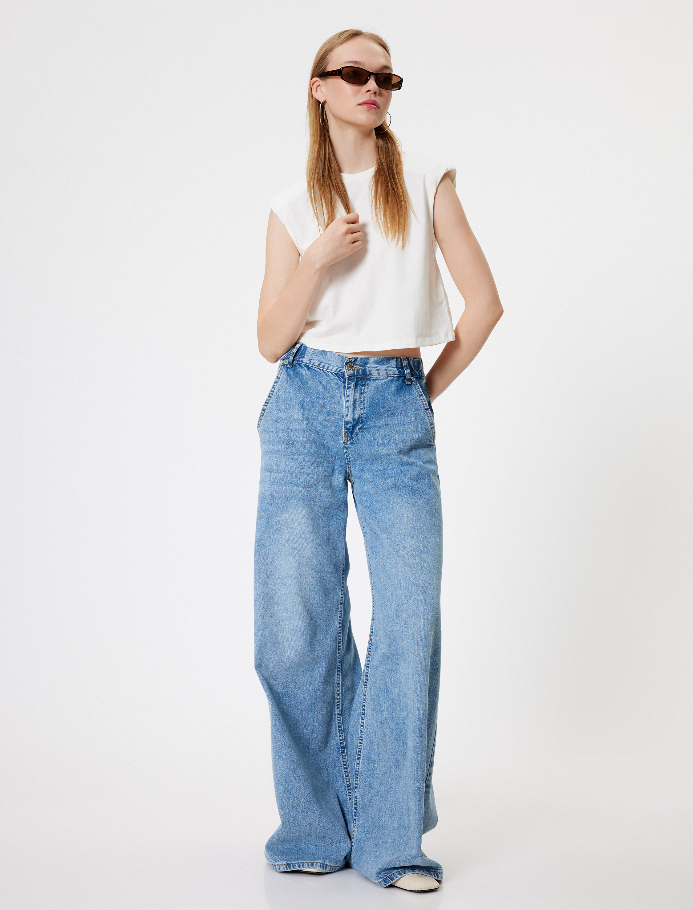   Vatkalı Tişört Bisiklet Yaka Kap Kol Pamuklu