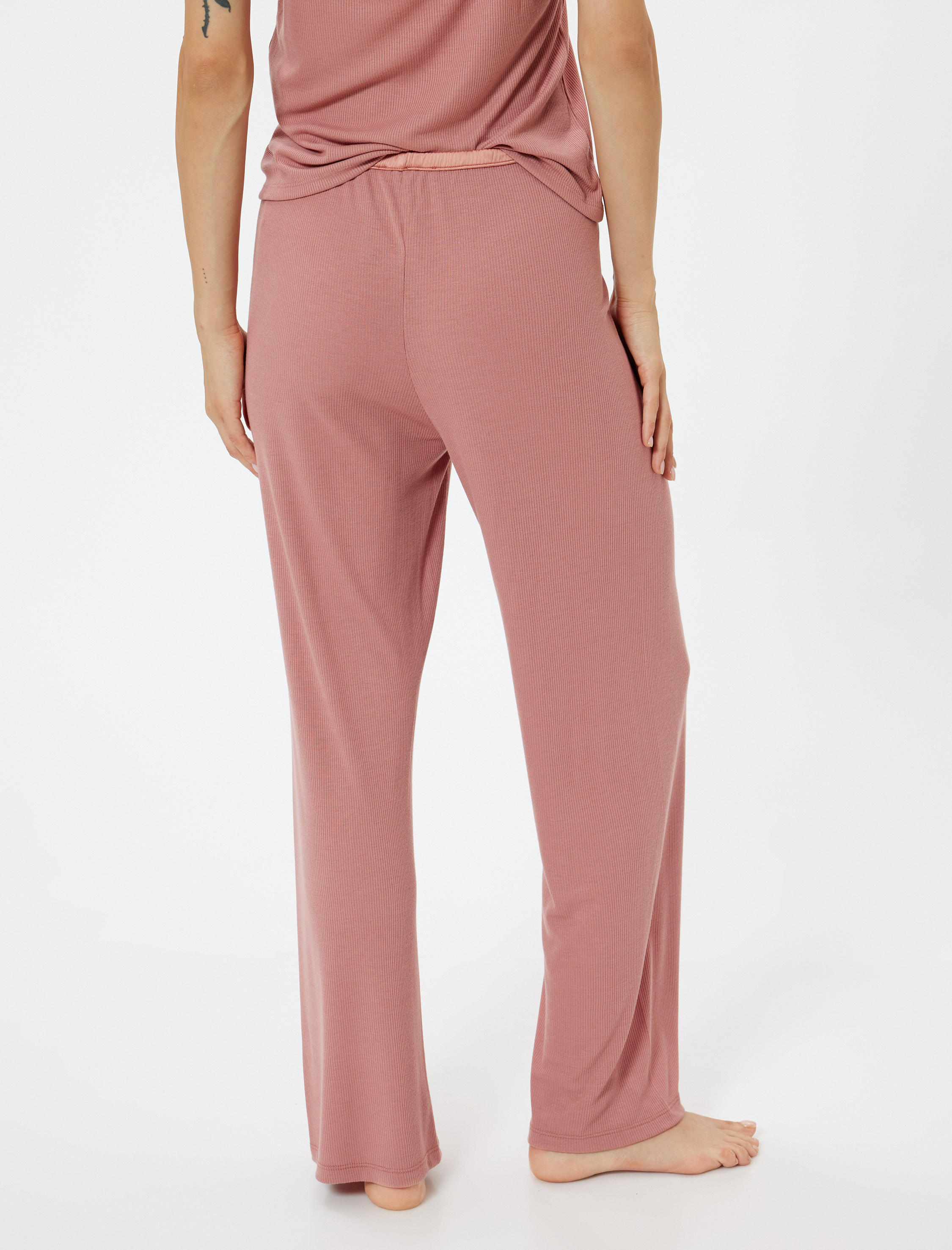 Pijama Altı Beli Bağlamalı Bol Paça