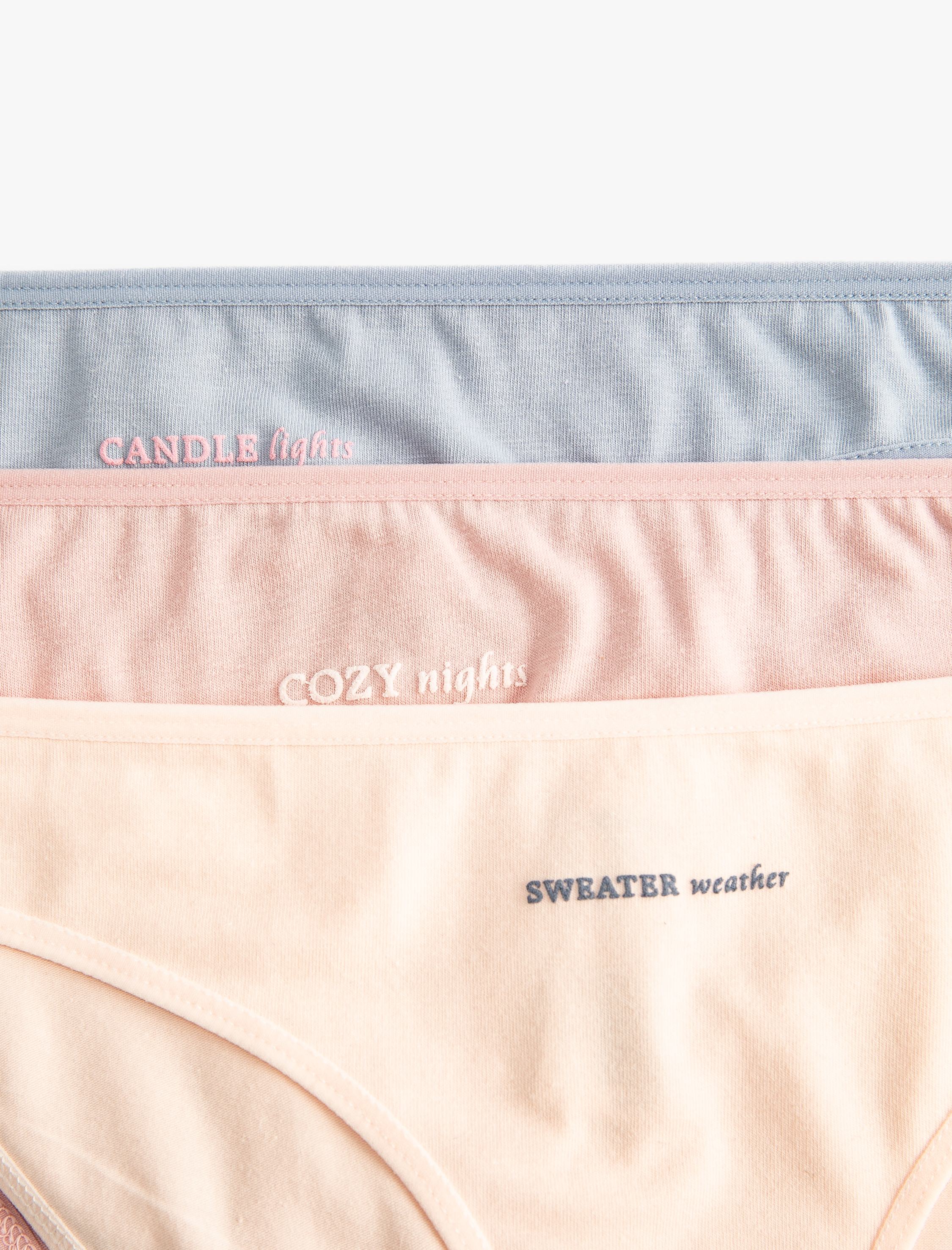   Baskı Detaylı 3'lü Pamuklu Brief Külot Seti