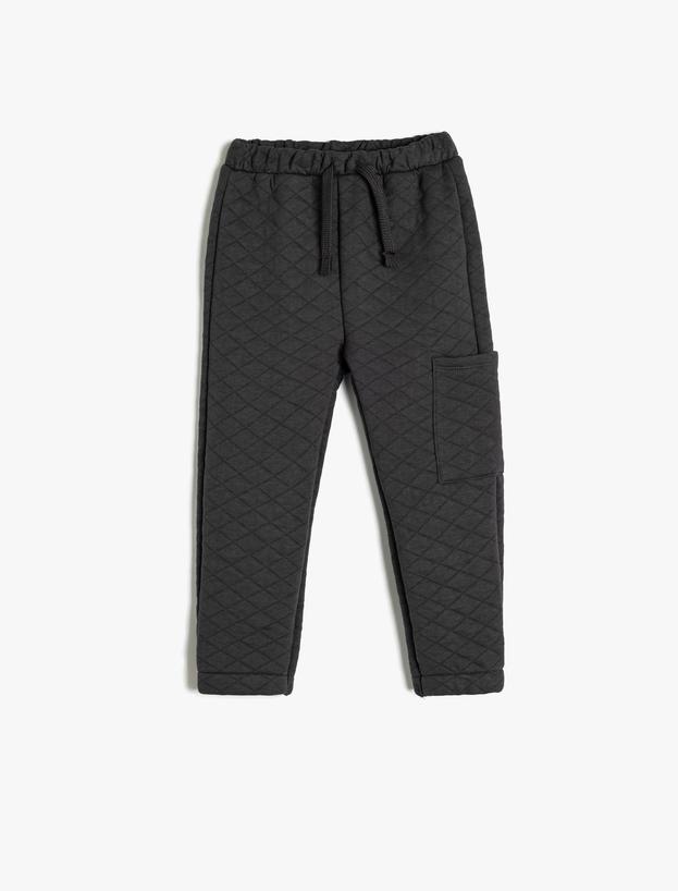 Basic Kapitone Jogger Eşofman Altı Cepli_0