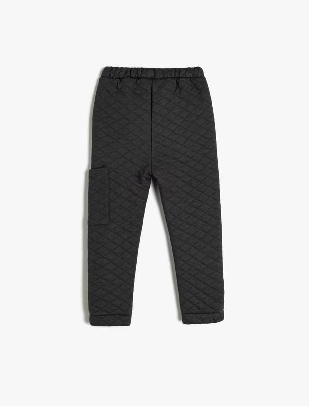 Basic Kapitone Jogger Eşofman Altı Cepli_1