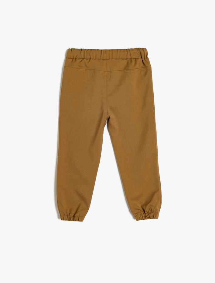 Erkek Bebek Jogger Pantolon Beli Bağlamalı Cepli