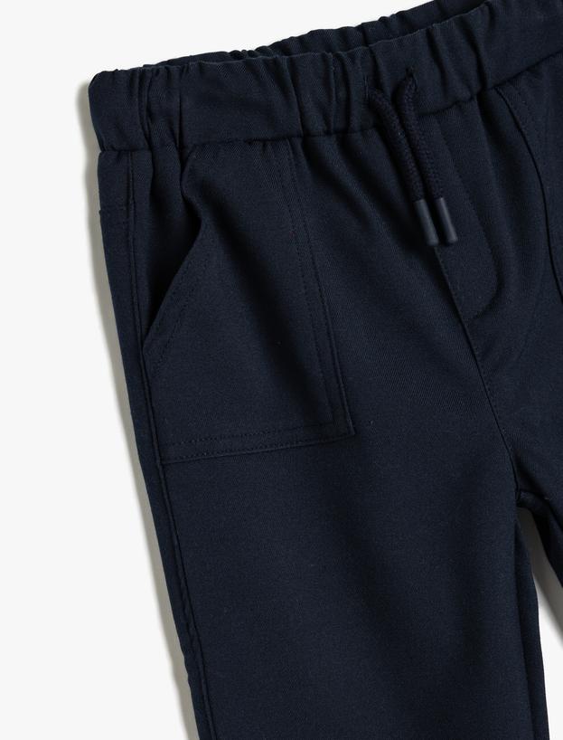 Jogger Pantolon Beli Bağlamalı Cepli_2