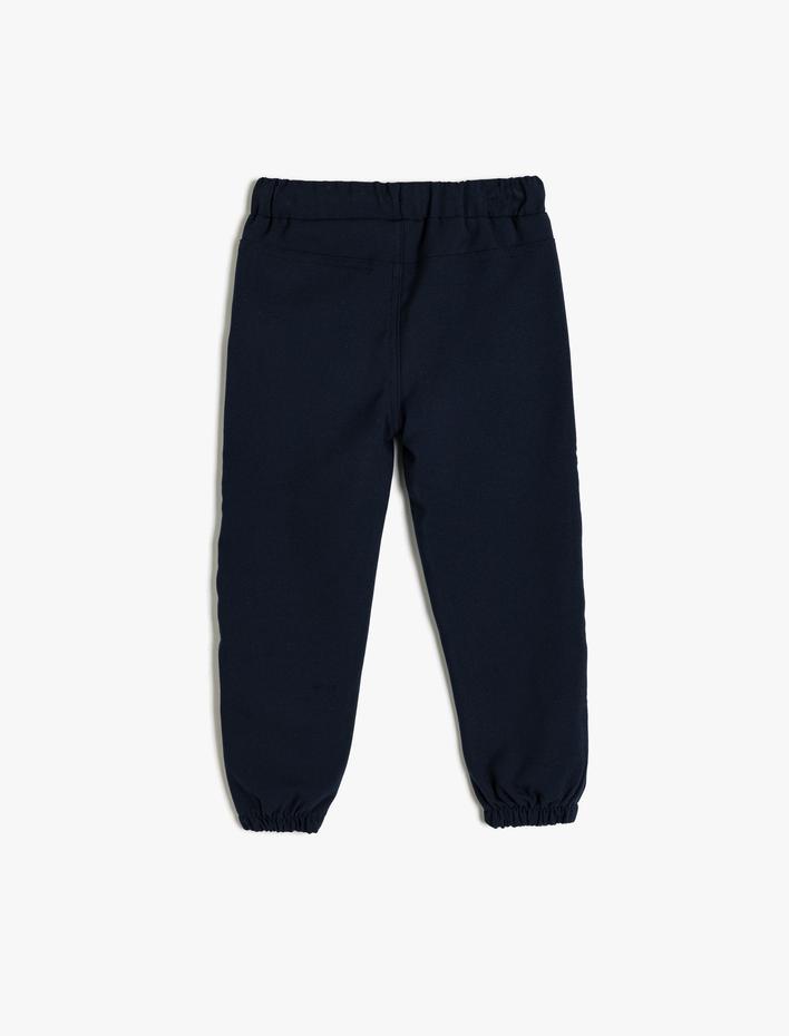 Erkek Bebek Jogger Pantolon Beli Bağlamalı Cepli