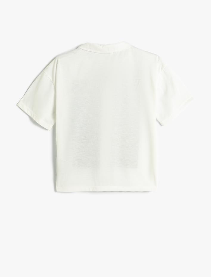 Erkek Çocuk Tişört Fotoğraf Baskılı Fermuarlı Bisiklet Yaka Kısa Kollu