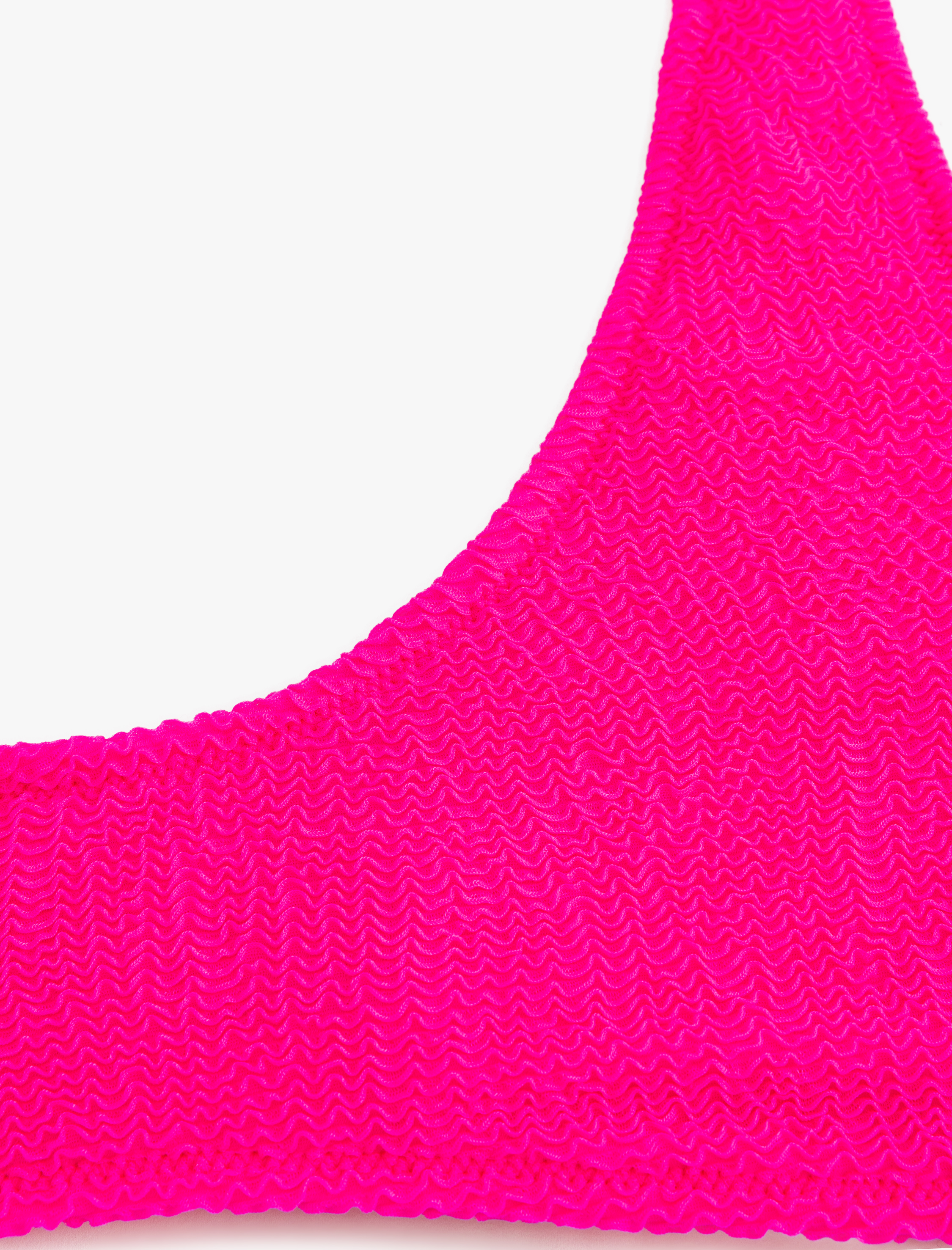   Koton X Sibil Çetinkaya - Dokulu Spor Bikini Üstü U Yaka Kalın Askılı