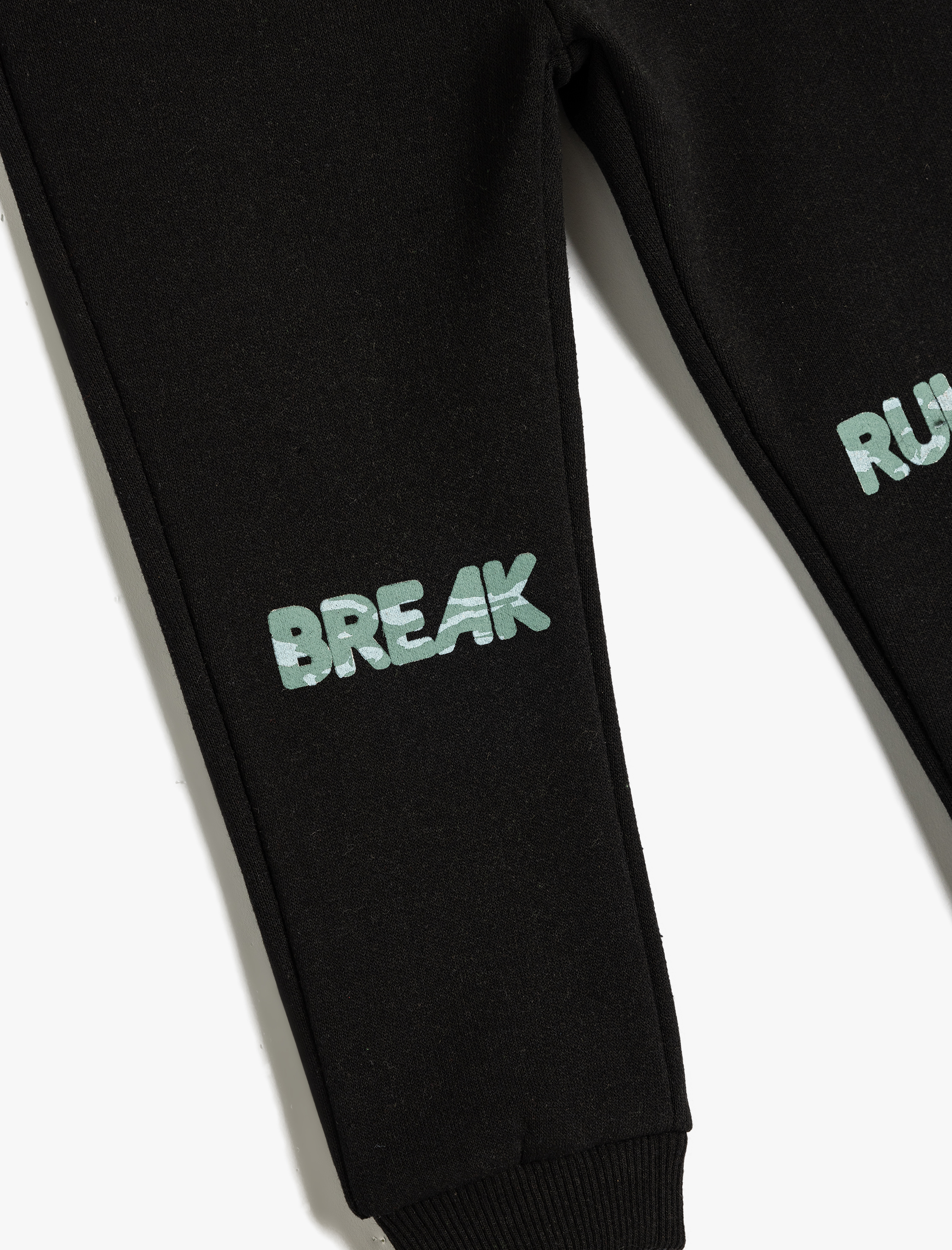  Erkek Bebek Beli Lastikli Şardonlu Basic Jogger Eşofman Altı