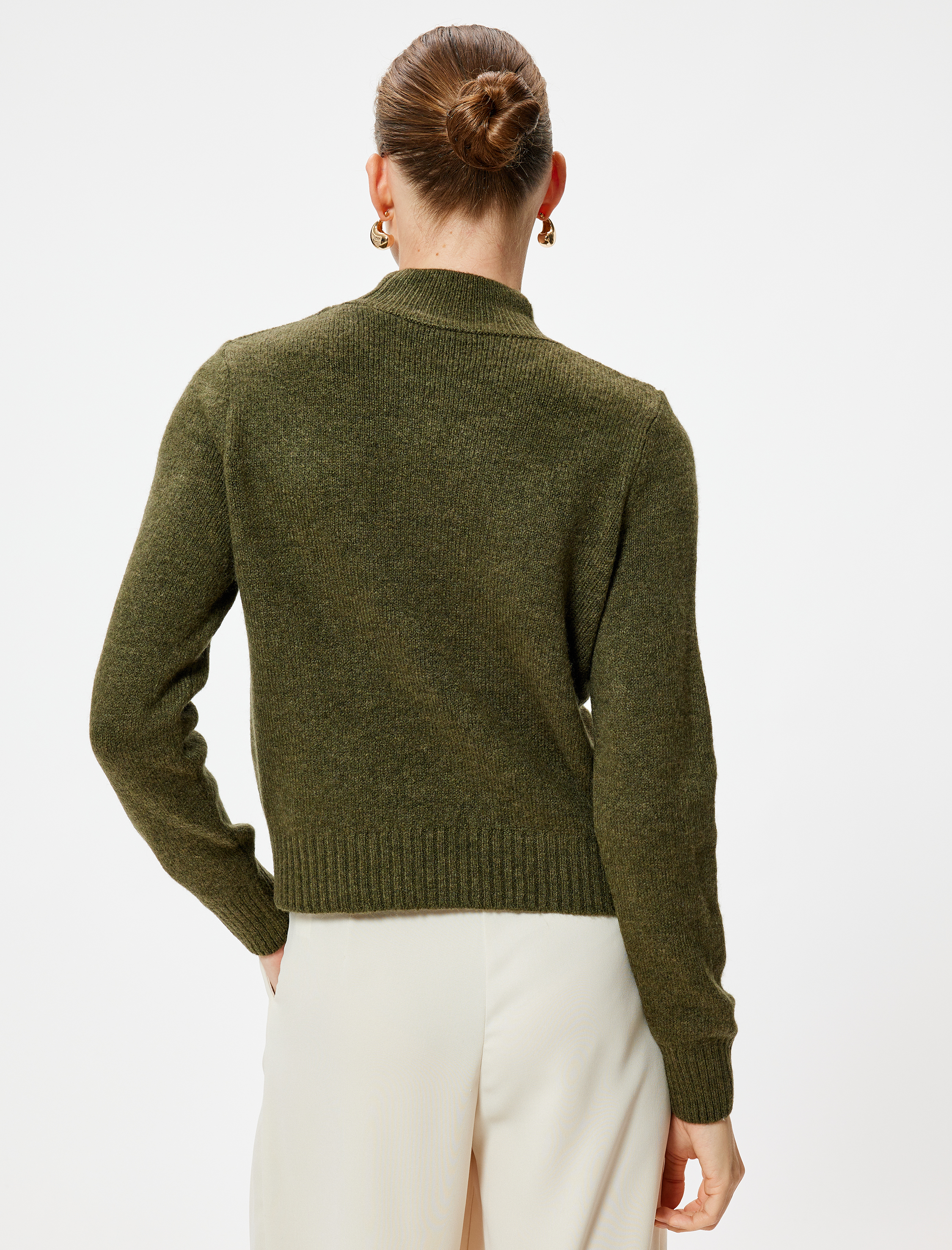   Balıkçı Yaka Triko Kazak Uzun Kollu Yumuşak Dokulu