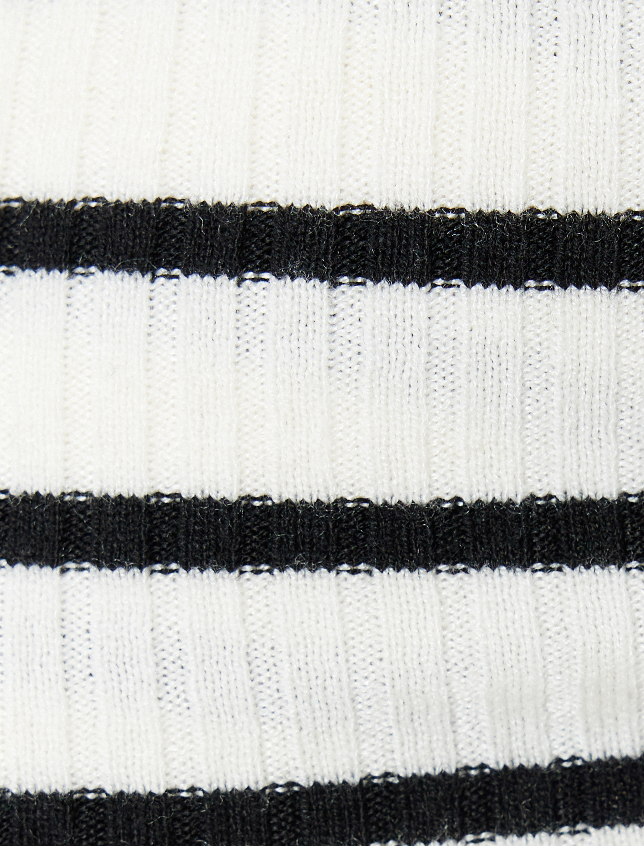   Kat Detaylı Fitilli Uzun Kollu Triko Omzu Açık Kazak