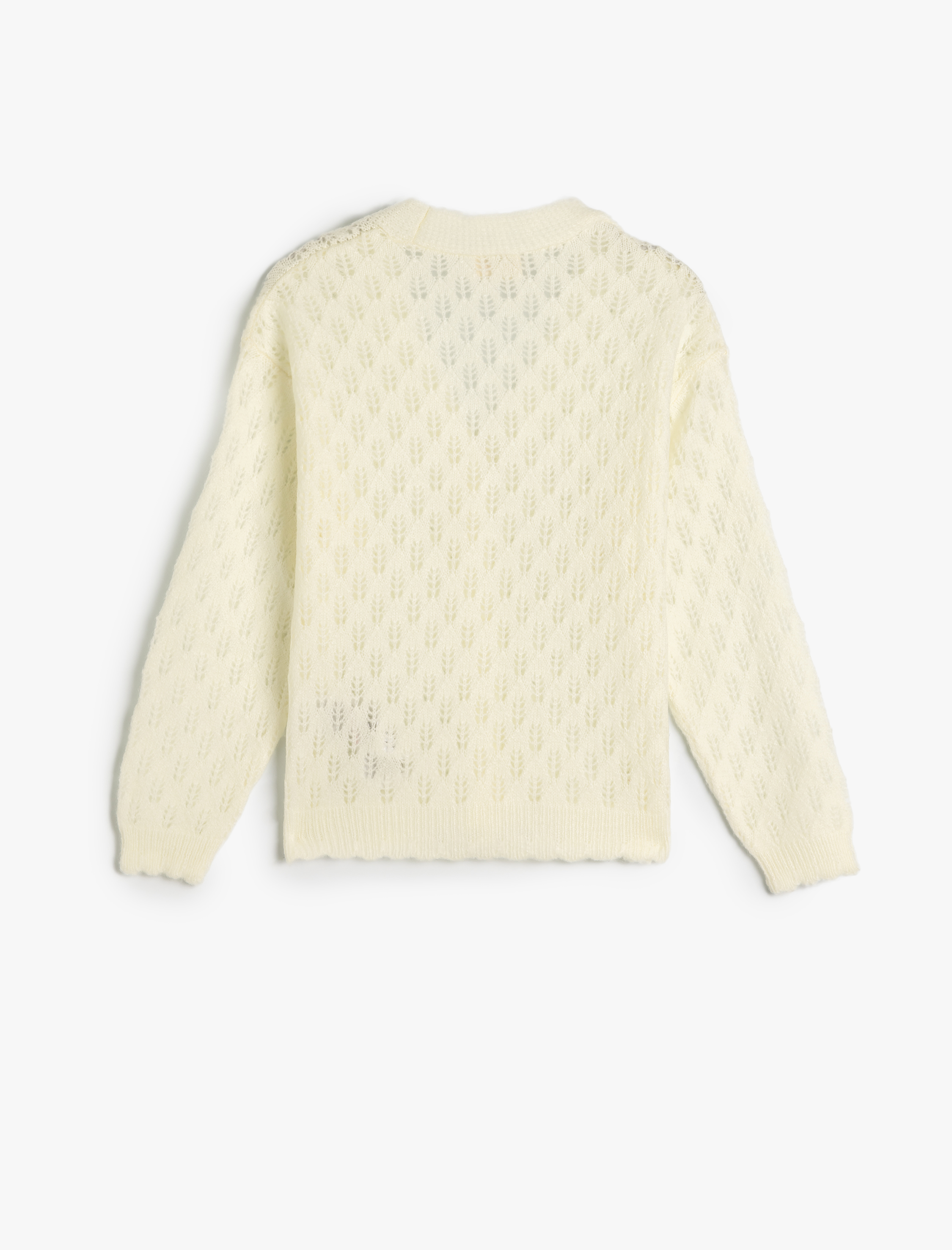  Kız Çocuk Basic Triko Hırka V Yaka Düğmeli