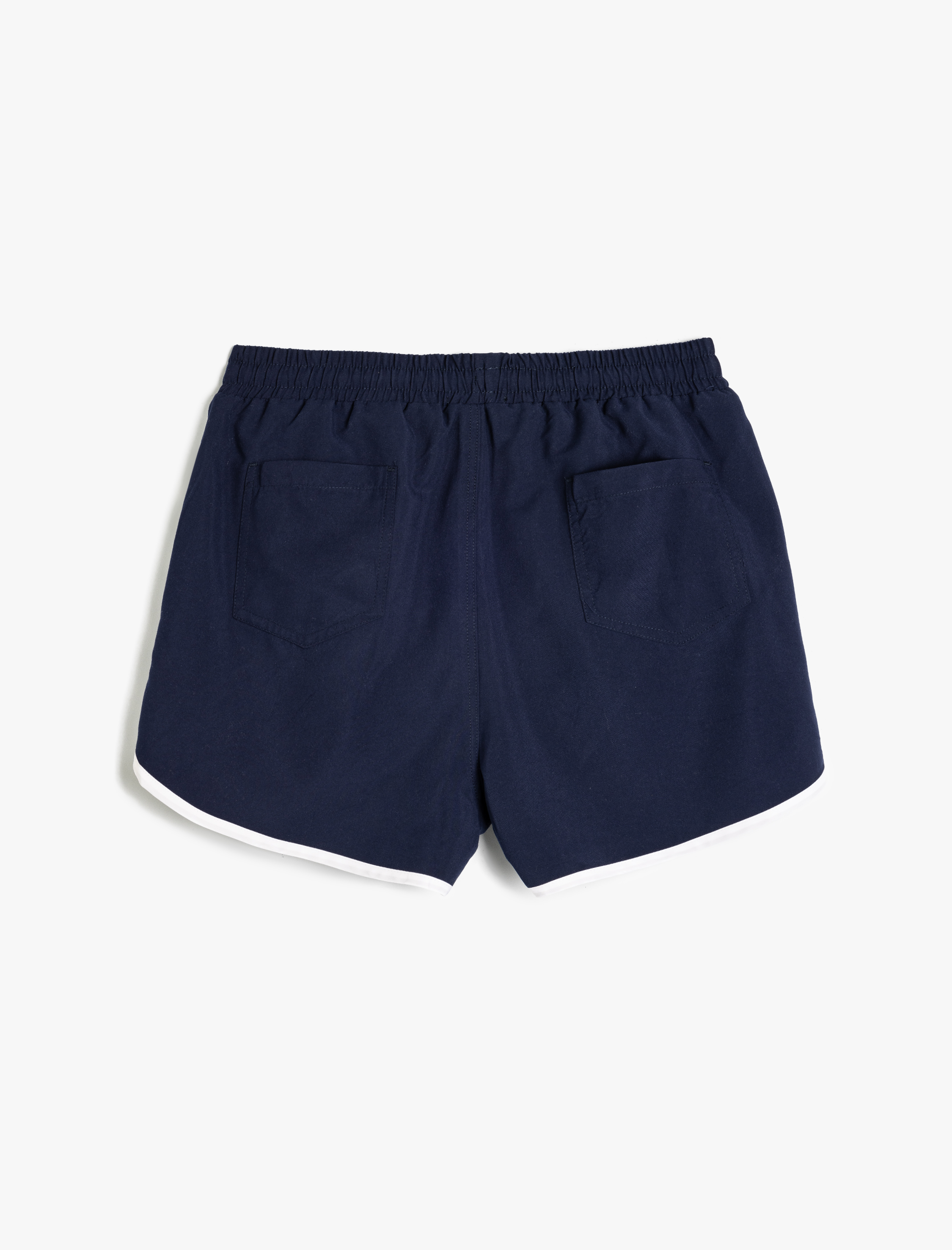   Oversize Deniz Şortu Kısa Beli Bağcıklı Biyeli