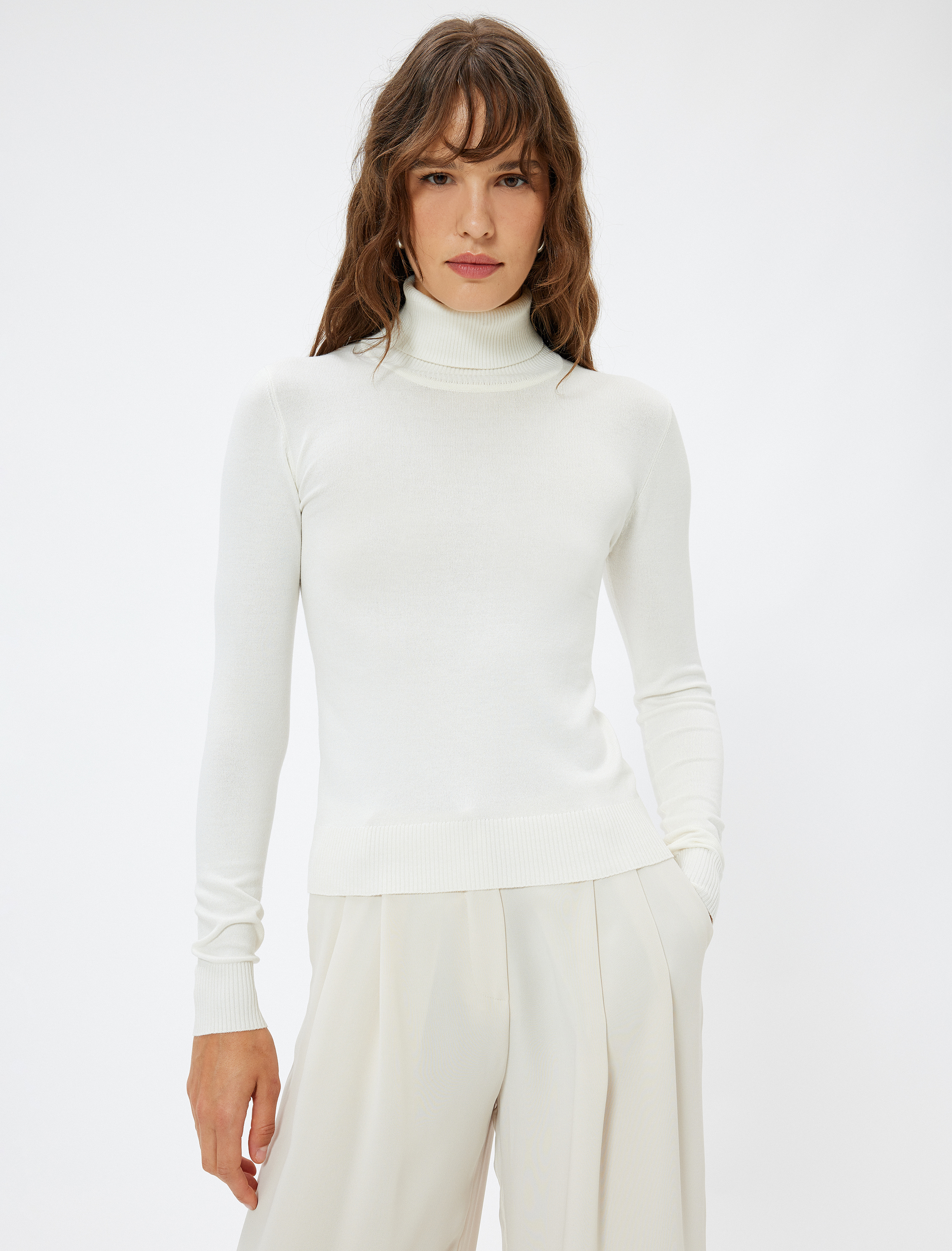   Basic Balıkçı Yaka Triko Kazak