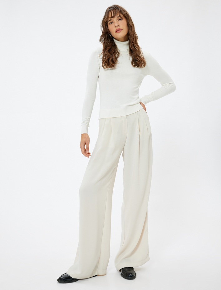  Basic Balıkçı Yaka Triko Kazak