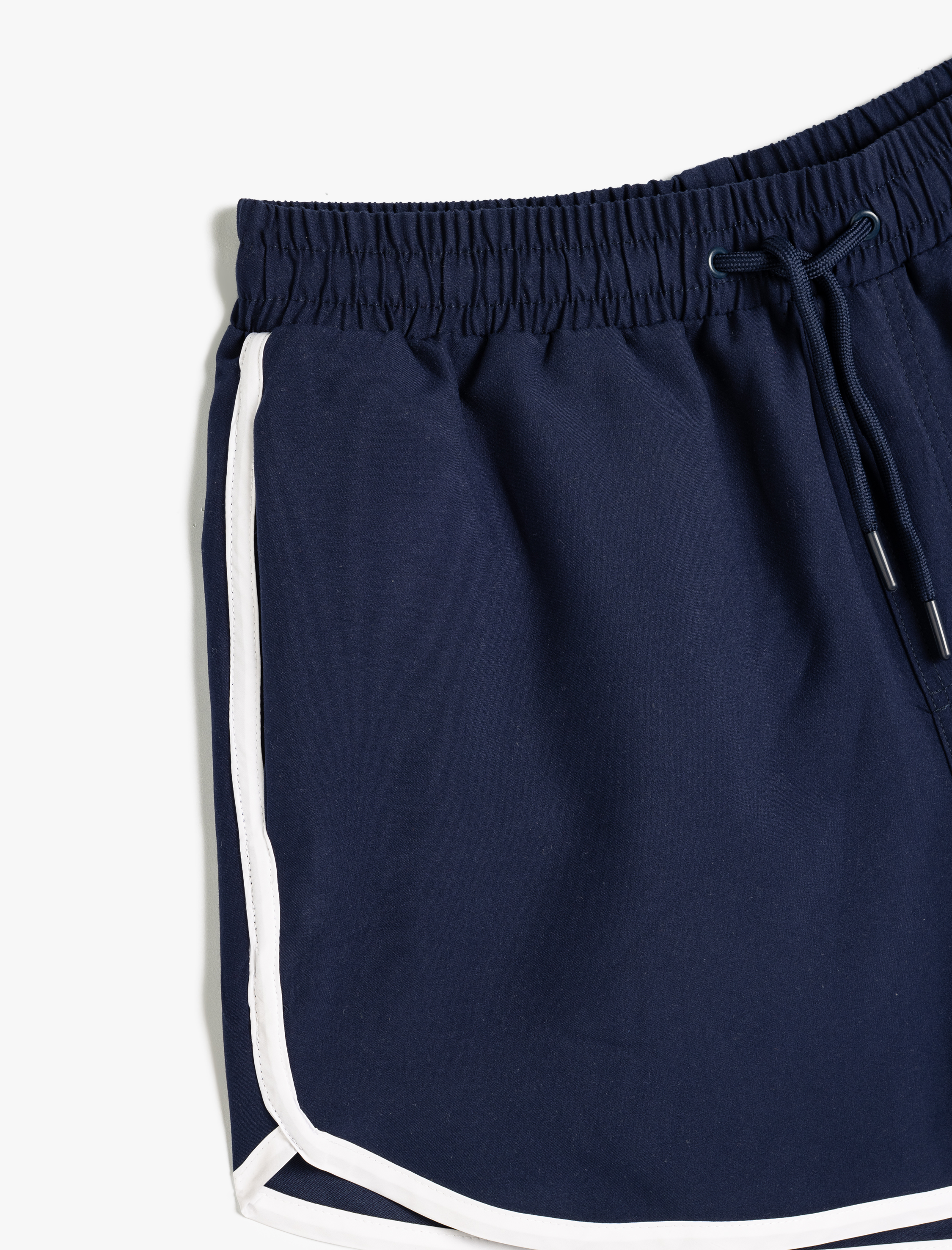   Oversize Deniz Şortu Kısa Beli Bağcıklı Biyeli