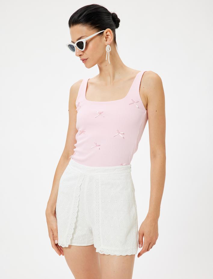  Koton X Sibil Çetinkaya - Fiyonklu Kolsuz Atlet