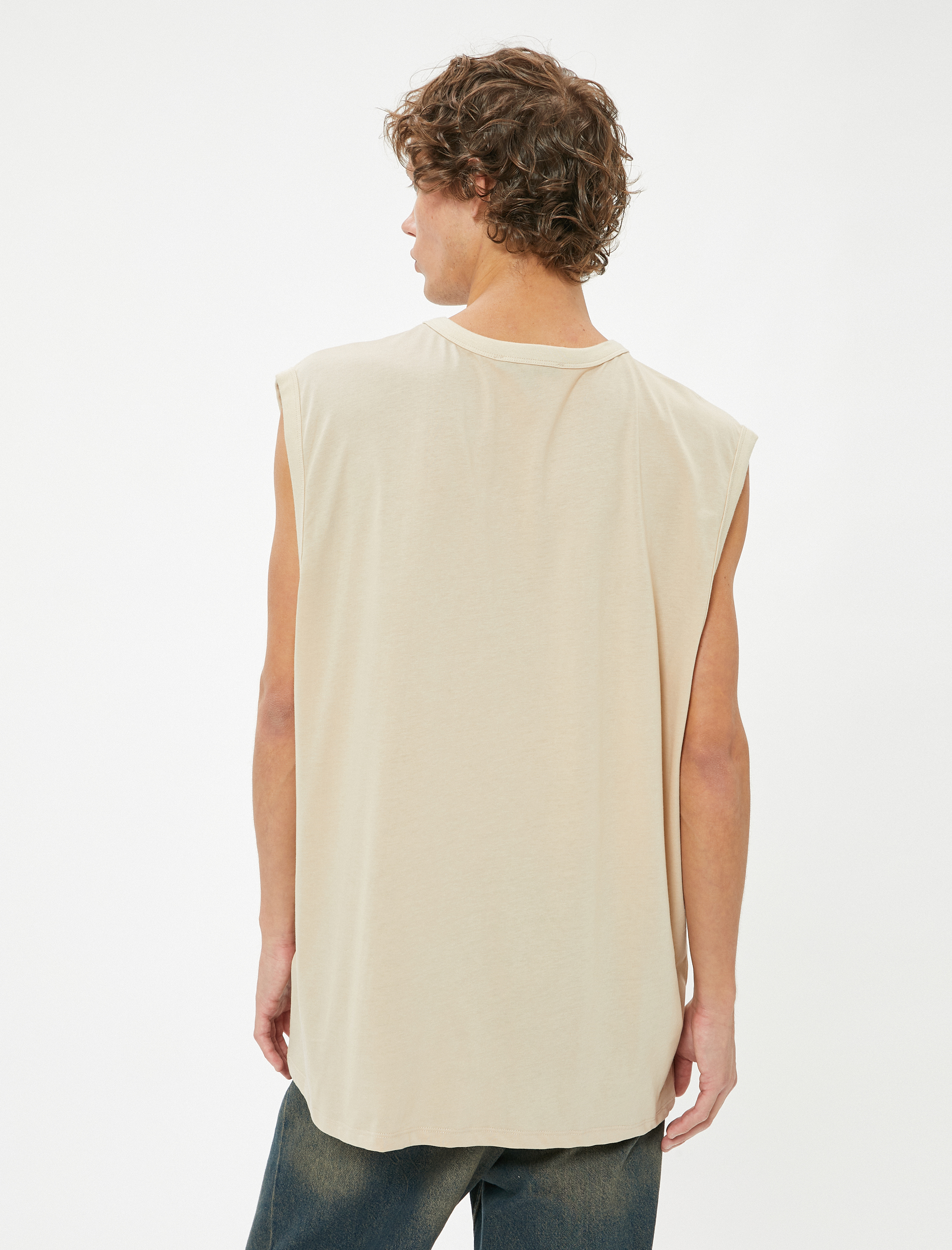   Basic Kolsuz Tişört Bisiklet Yaka Pamuklu