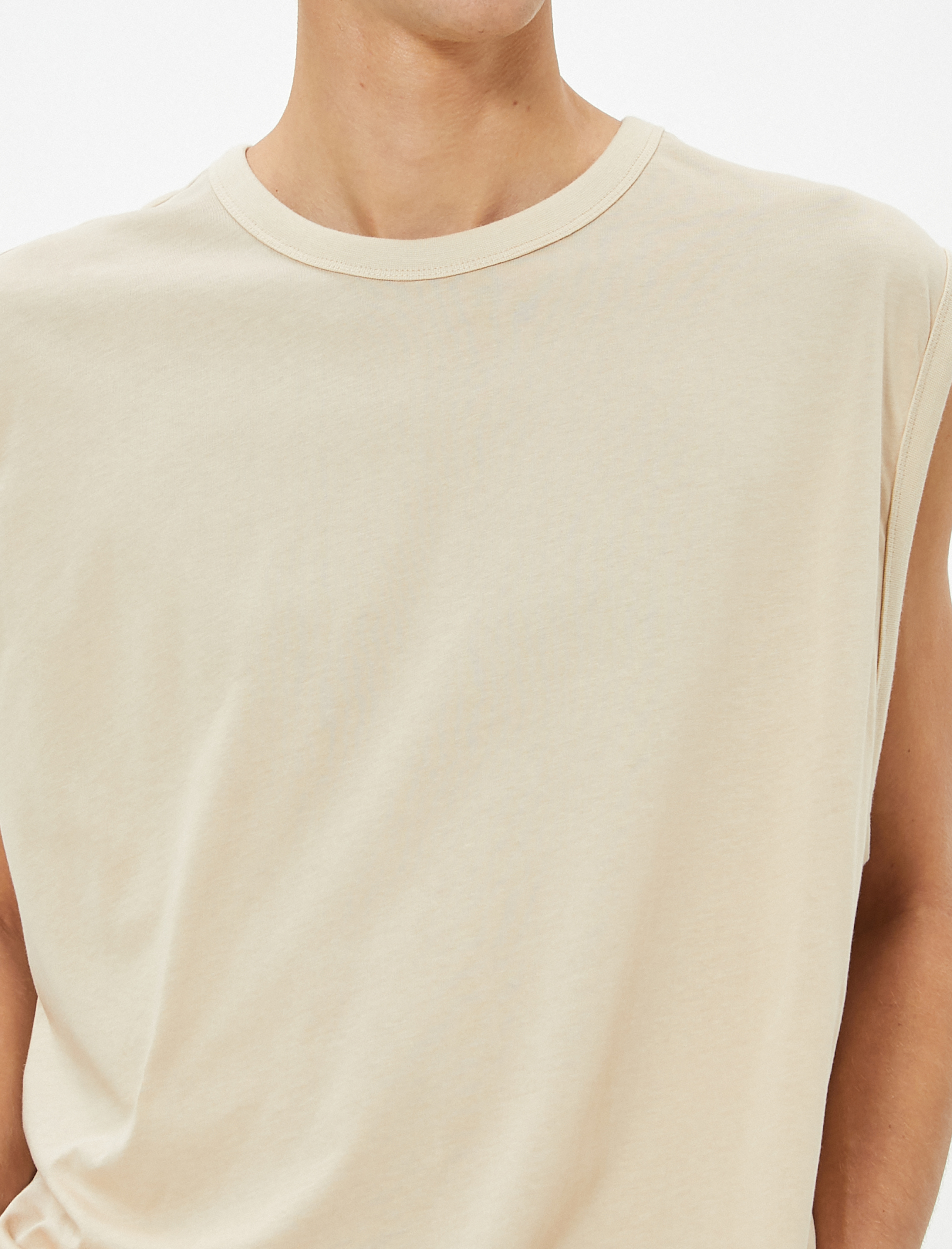   Basic Kolsuz Tişört Bisiklet Yaka Pamuklu