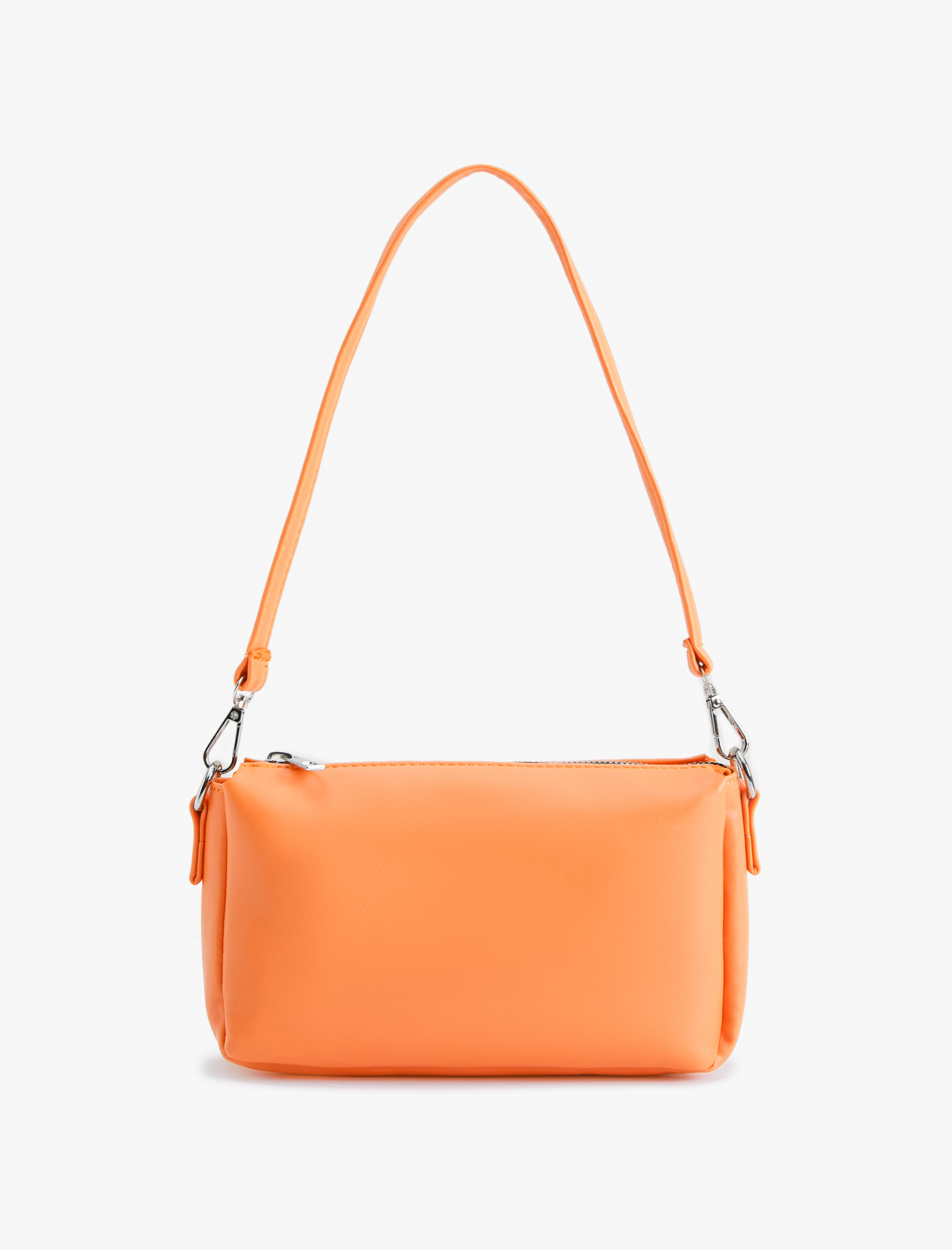  Kadın Omuz Çantası Suni Deri Fermuarlı Askılı Geometrik