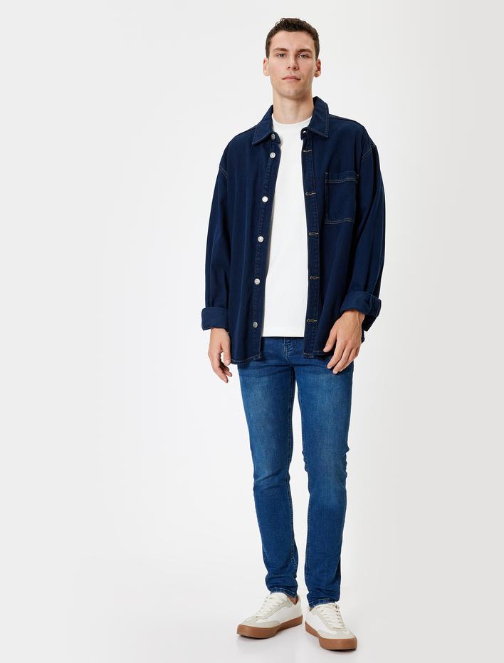  Skinny Fit Kot Pantolon - Michael Jean