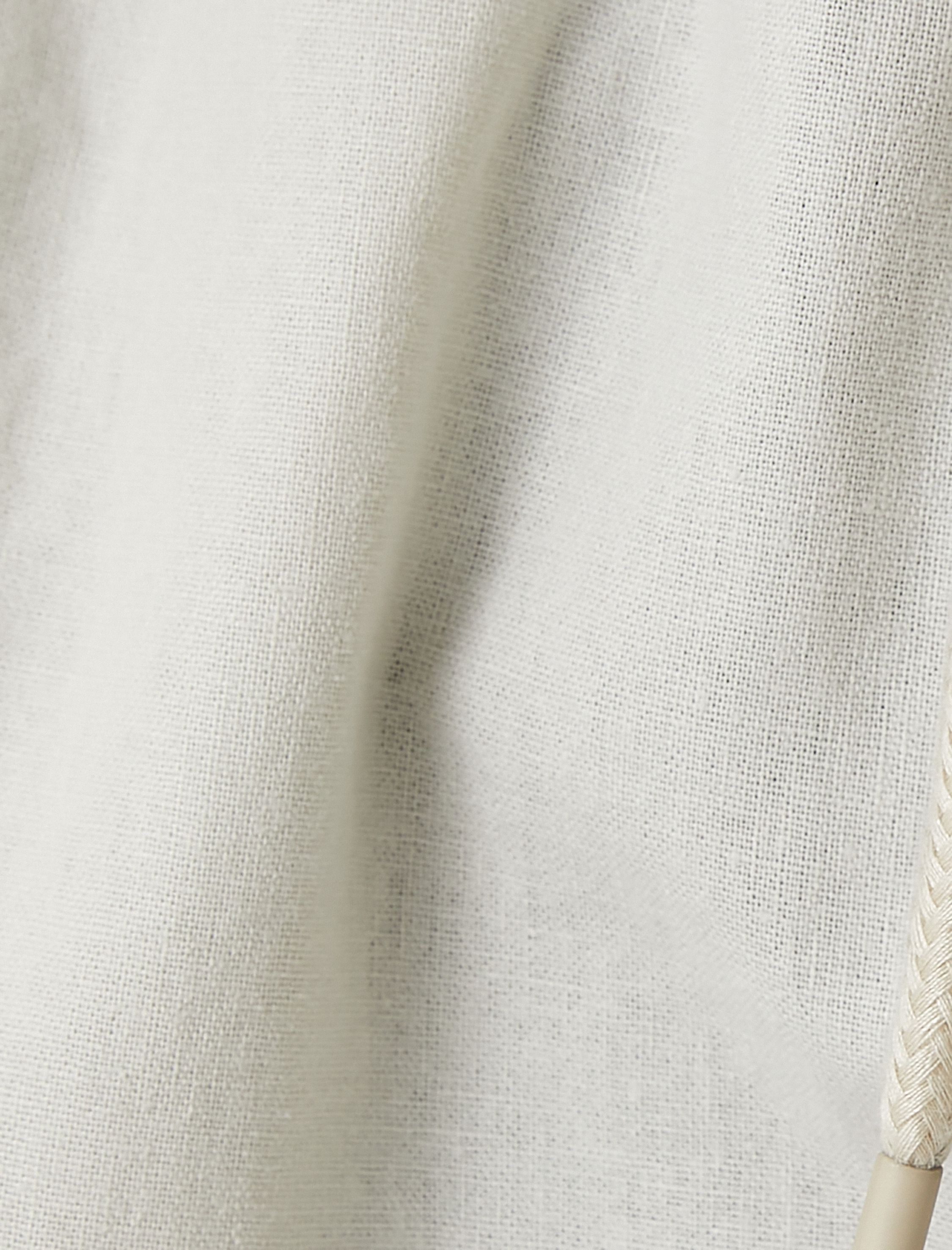 Bermuda Şort Pamuk Keten Karışımlı Beli Bağcıklı Cep Detaylı