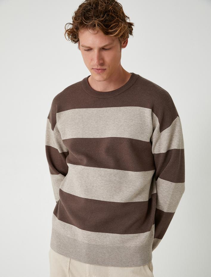  Bisiklet Yaka Kazak Triko Uzun Kollu