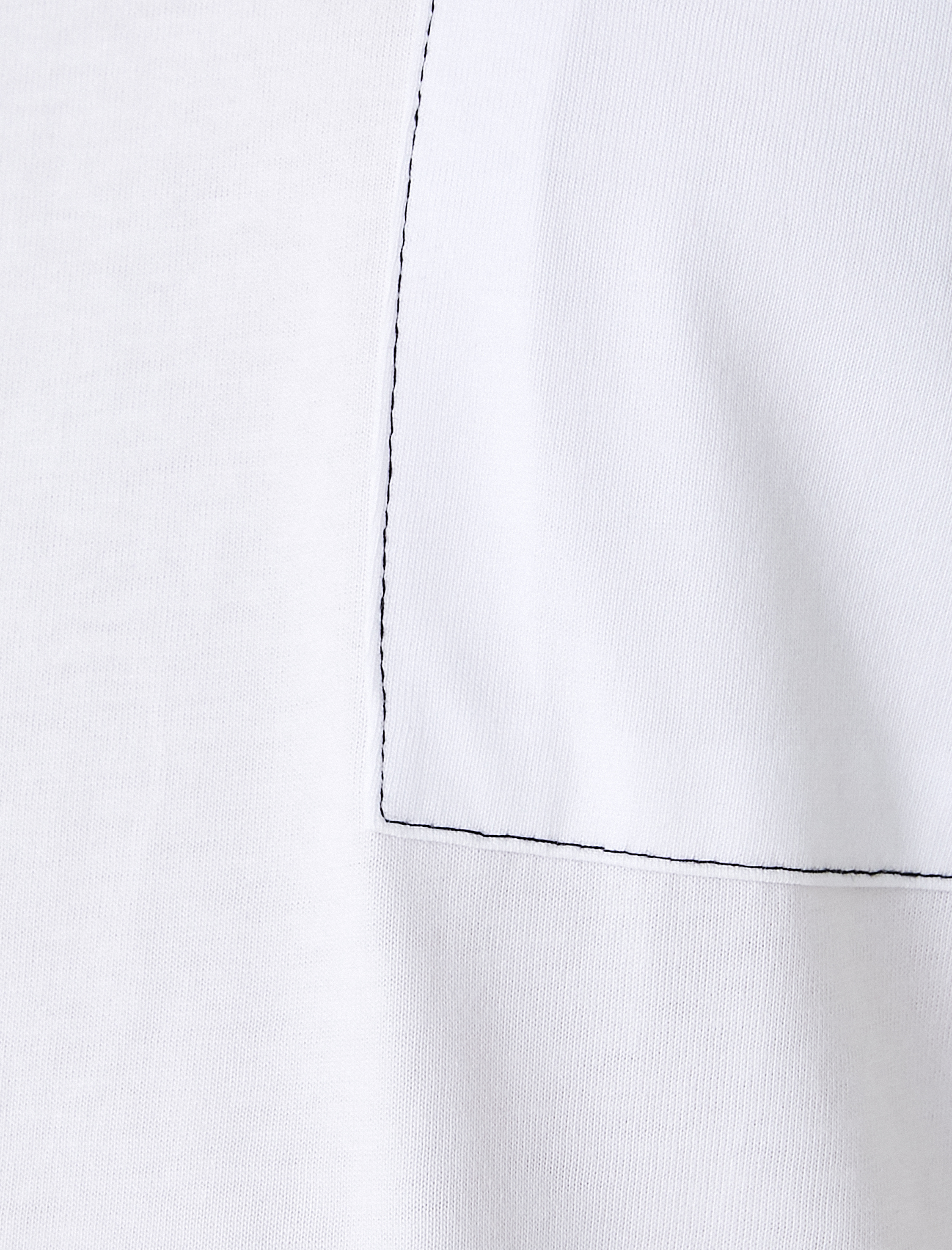   Kısa Kollu Tişört Bisiklet Yaka Dikiş Detaylı Cepli Pamuklu