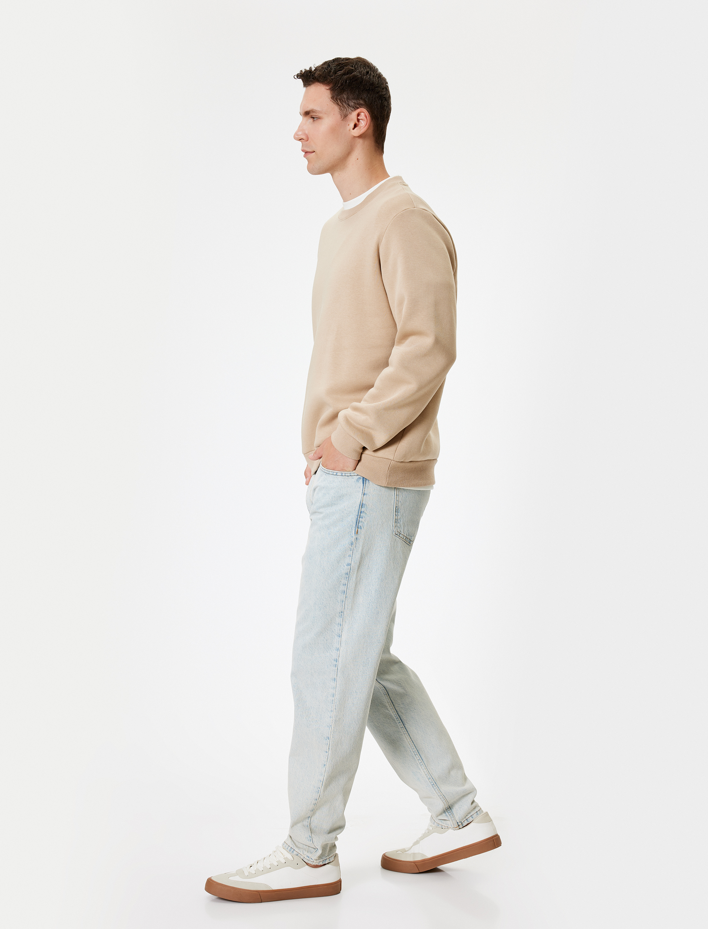 90'lar Stil Pamuklu Slim Fit Kot Pantolon - Howland Jean