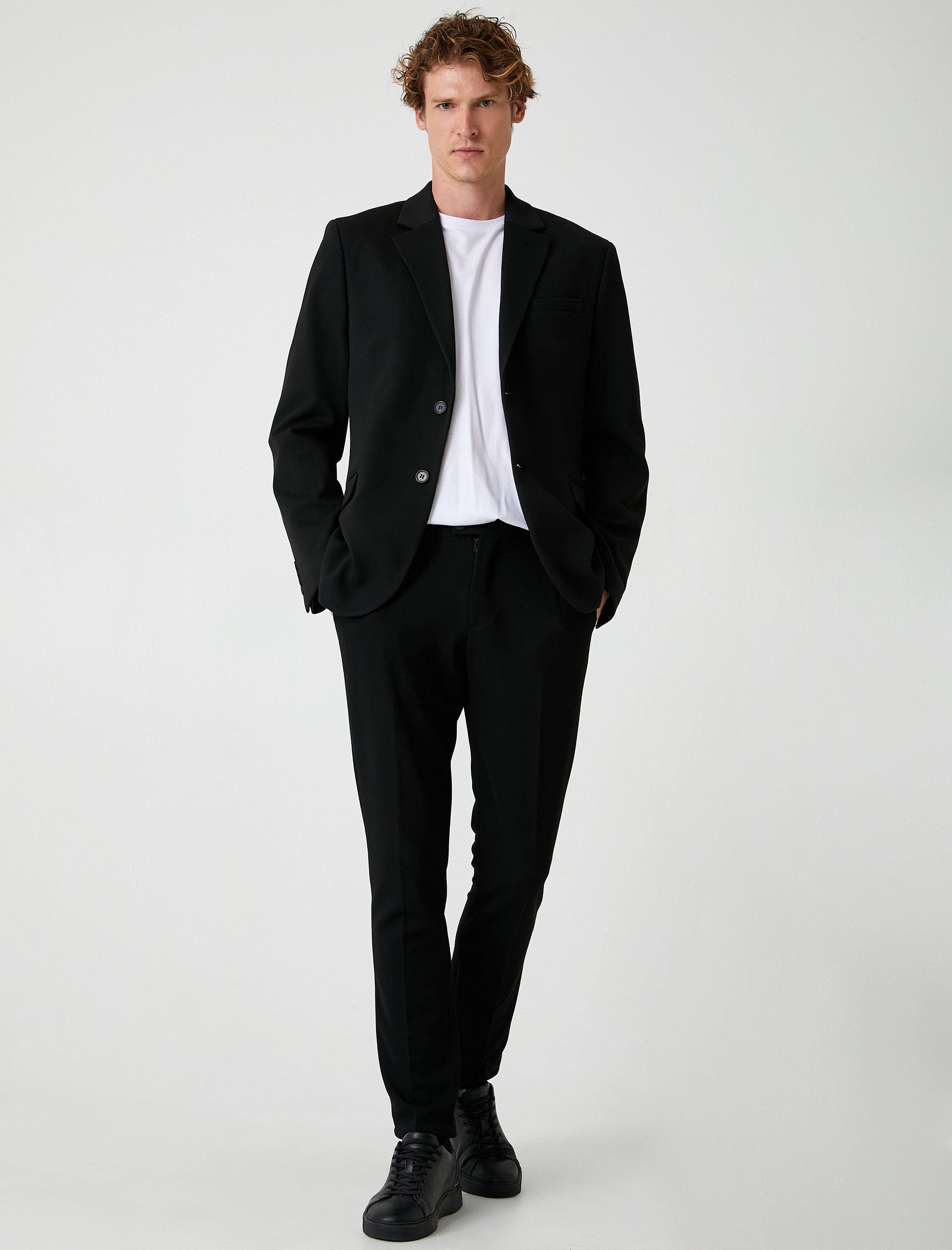   Blazer Ceket Slim Fit Kapaklı Cep Detaylı